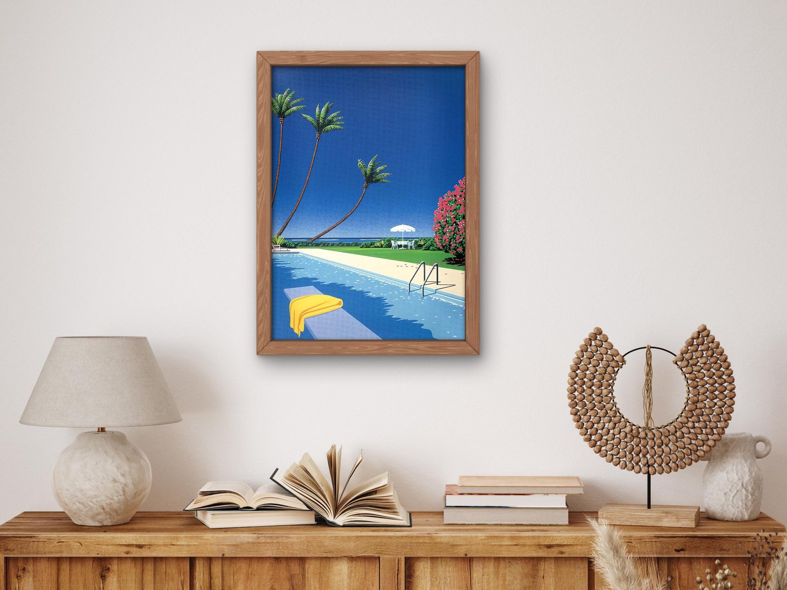 Shade of Palm Grove I by Hiroshi Nagai, 1980s, Vaporwave and Synthwave, fine art print
