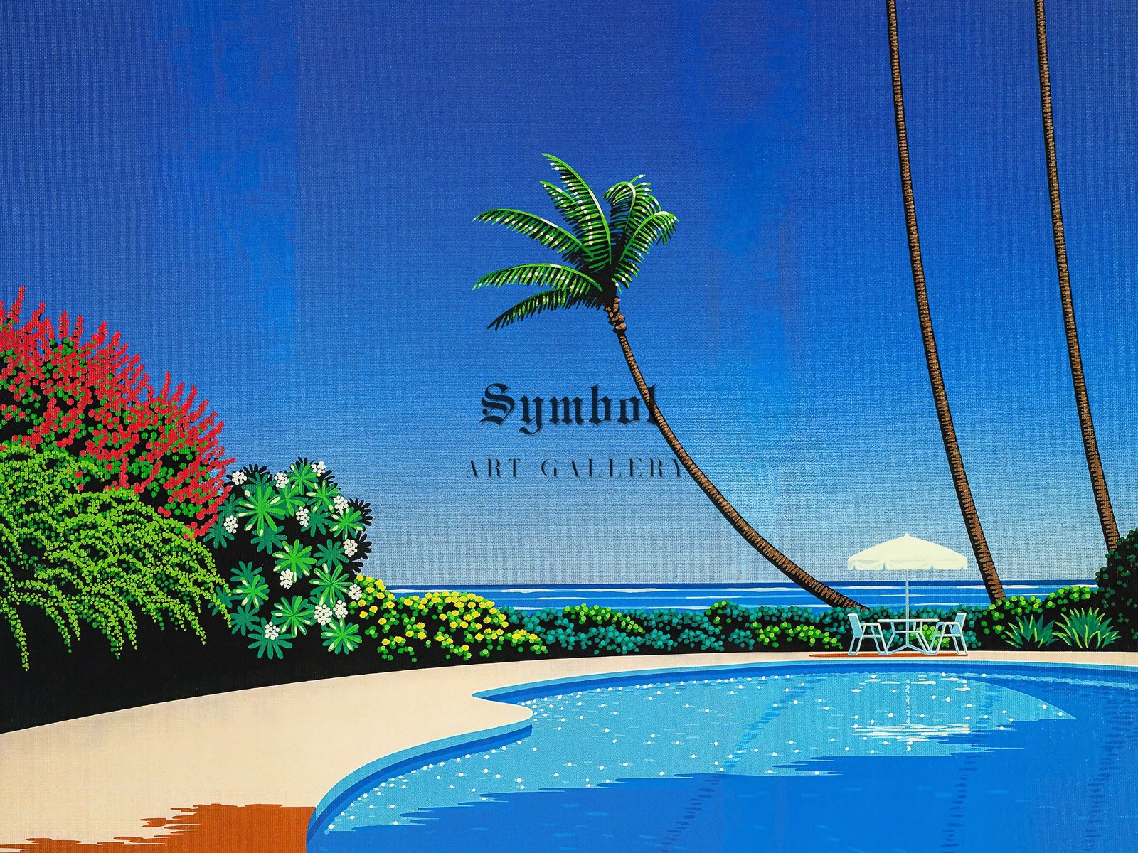 Shade of Palm Grove II by Hiroshi Nagai, 1980, Vintage Ads and Posters, fine art print