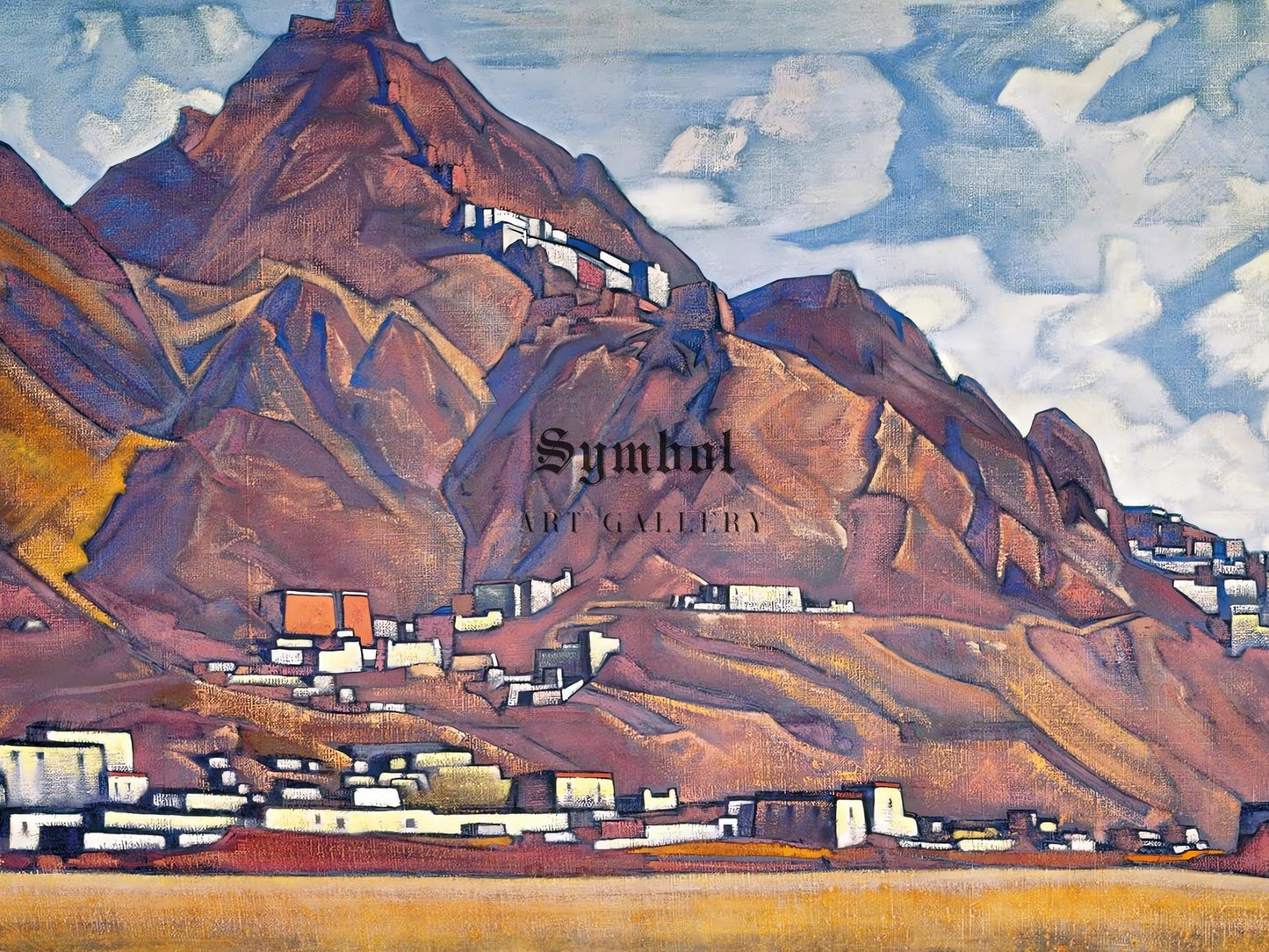 Shekar Dzong by Nicolas Roerich, 1928, Orientalism and Exoticism, fine art print