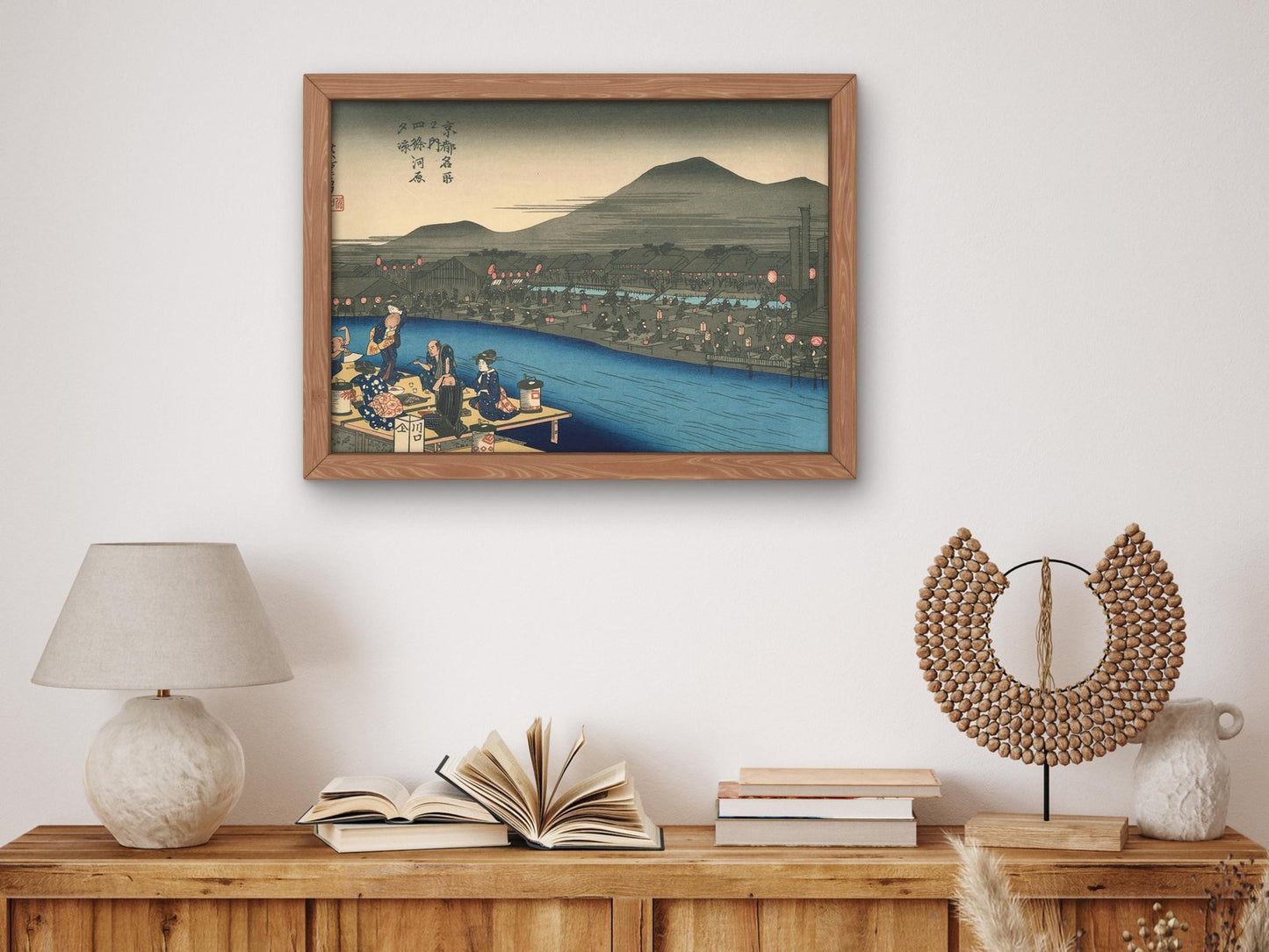 Shijo by Utagawa Hiroshige, 1835, Japanese Woodblock Prints, fine art print