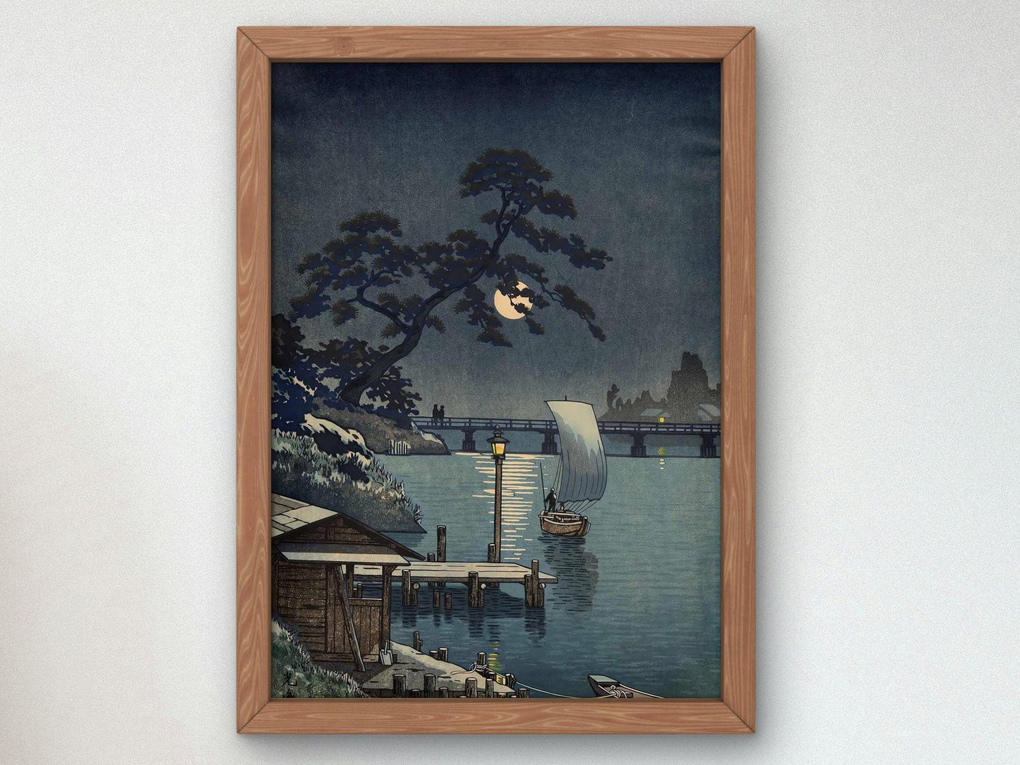 Shimonoseki on Early Autumn by Tsuchiya Koitsu, 1938, Japanese Woodblock Prints, fine art print