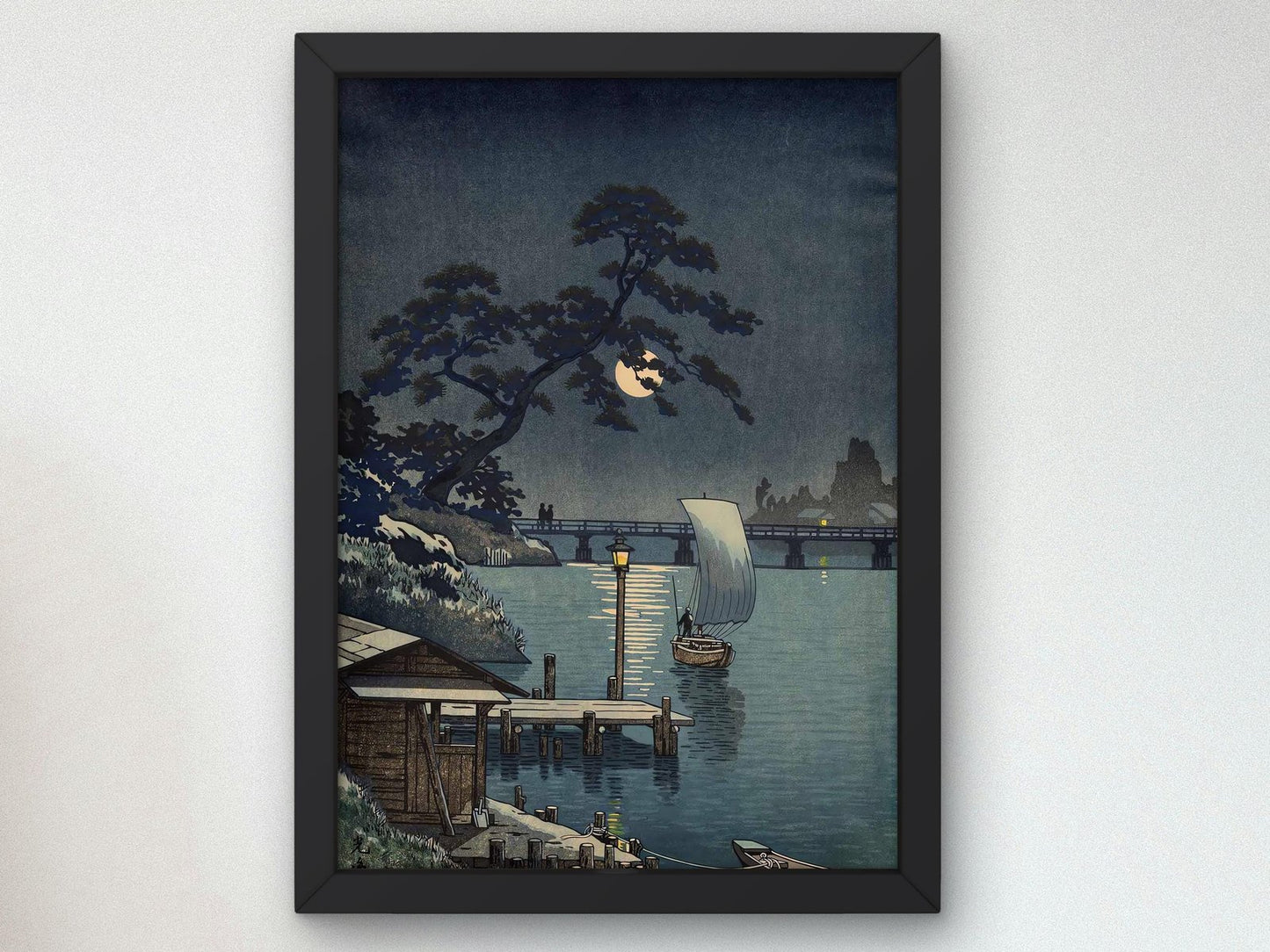 Shimonoseki on Early Autumn by Tsuchiya Koitsu, 1938, Japanese Woodblock Prints, fine art print