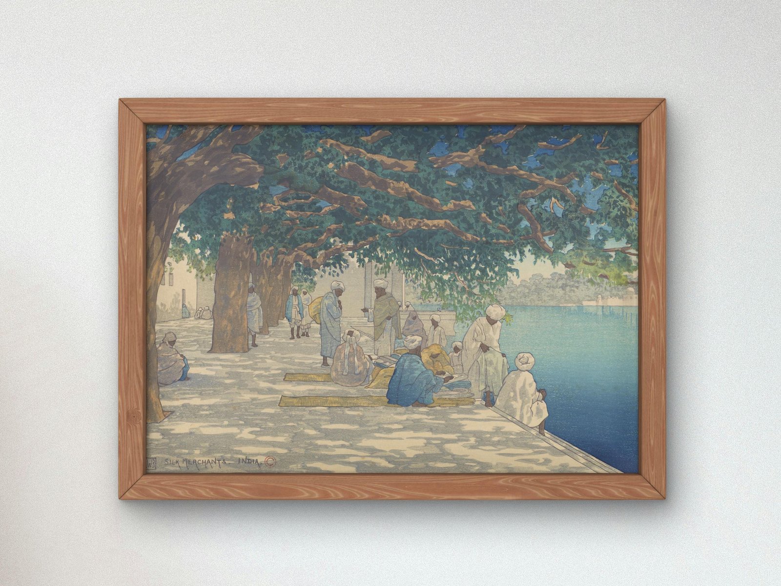Silk Merchants India by Charles W. Bartlett, 1916, Orientalism and Exoticism, fine art print