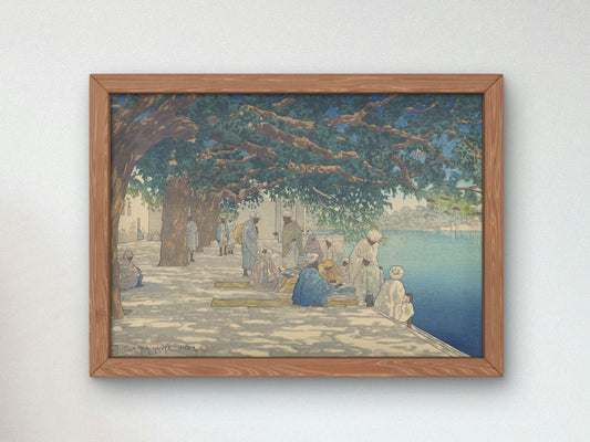 Silk Merchants India by Charles W. Bartlett, 1916, Orientalism and Exoticism, fine art print