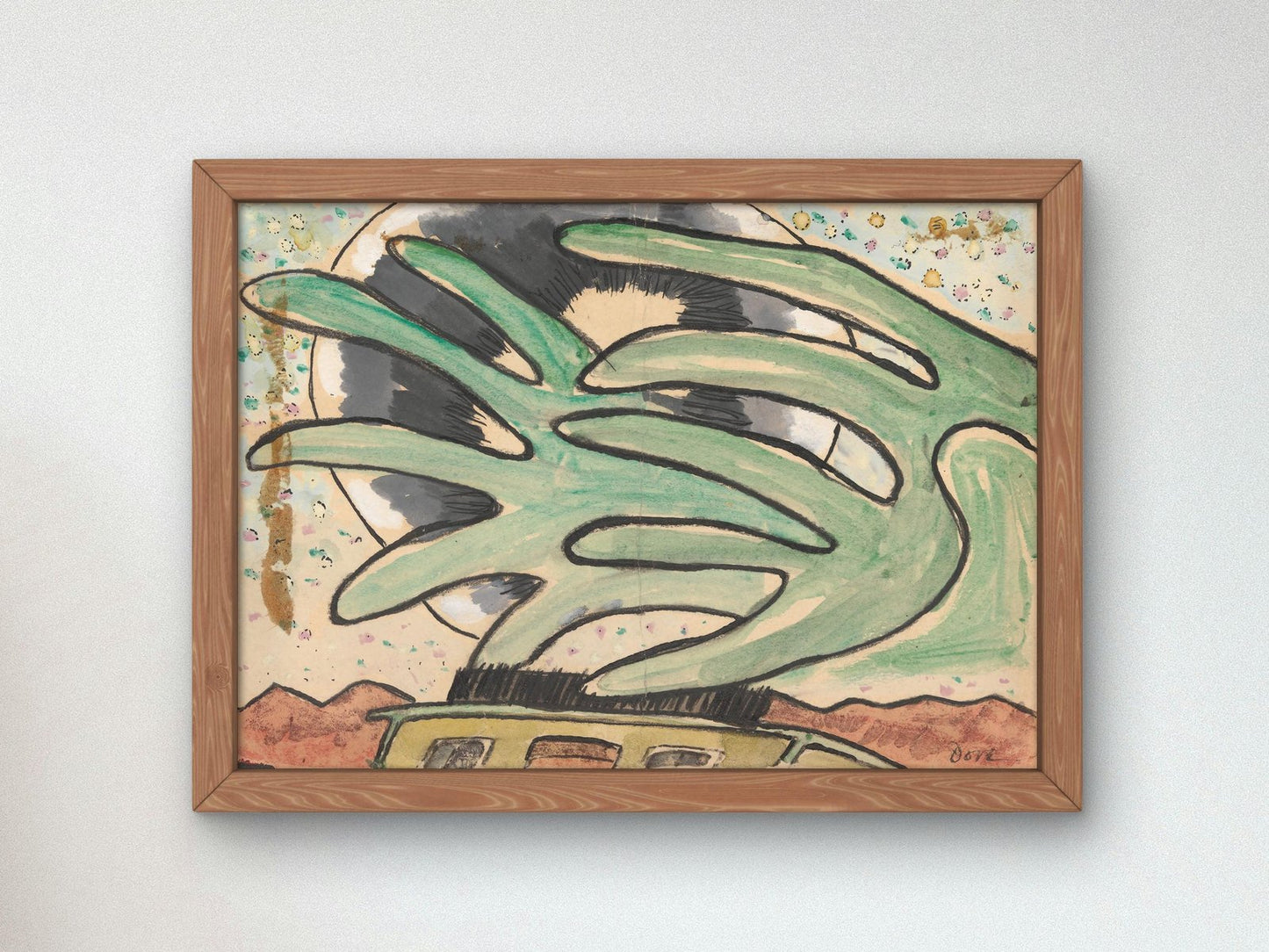 Silver Ball Barge and Trees by Arthur Dove, 1930, Art Deco and American Modernism, fine art print
