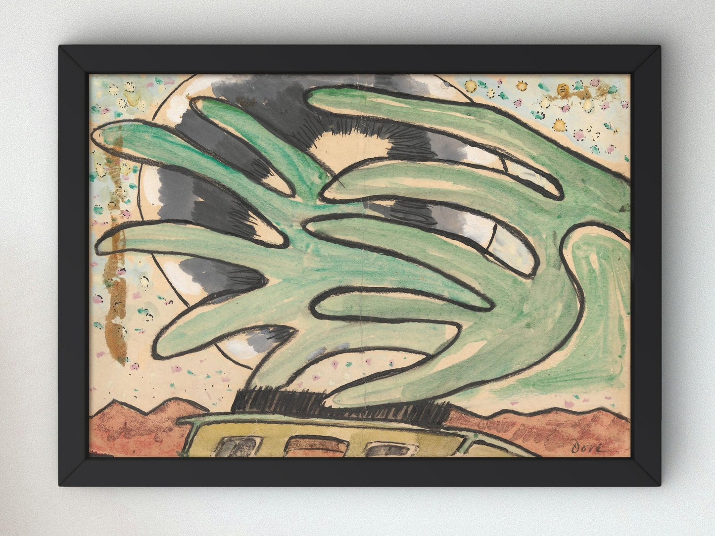 Silver Ball Barge and Trees by Arthur Dove, 1930, Art Deco and American Modernism, fine art print