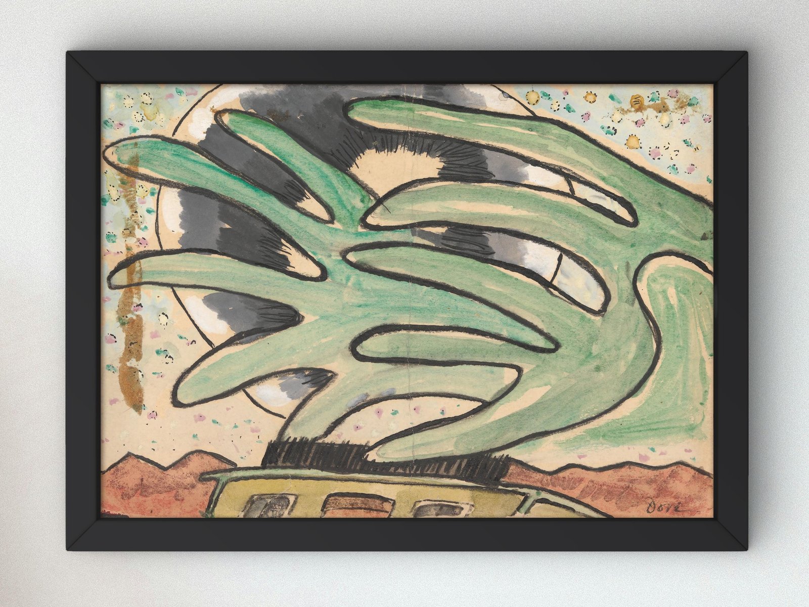 Silver Ball Barge and Trees by Arthur Dove, 1930, Art Deco and American Modernism, fine art print