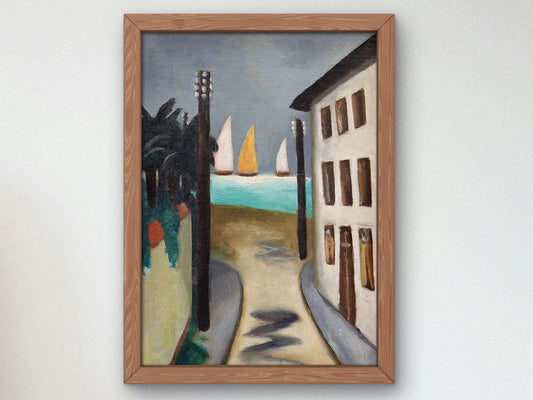 Small Landscape Viareggio by Max Beckmann, 1925, Expressionism and Fauvism, fine art print