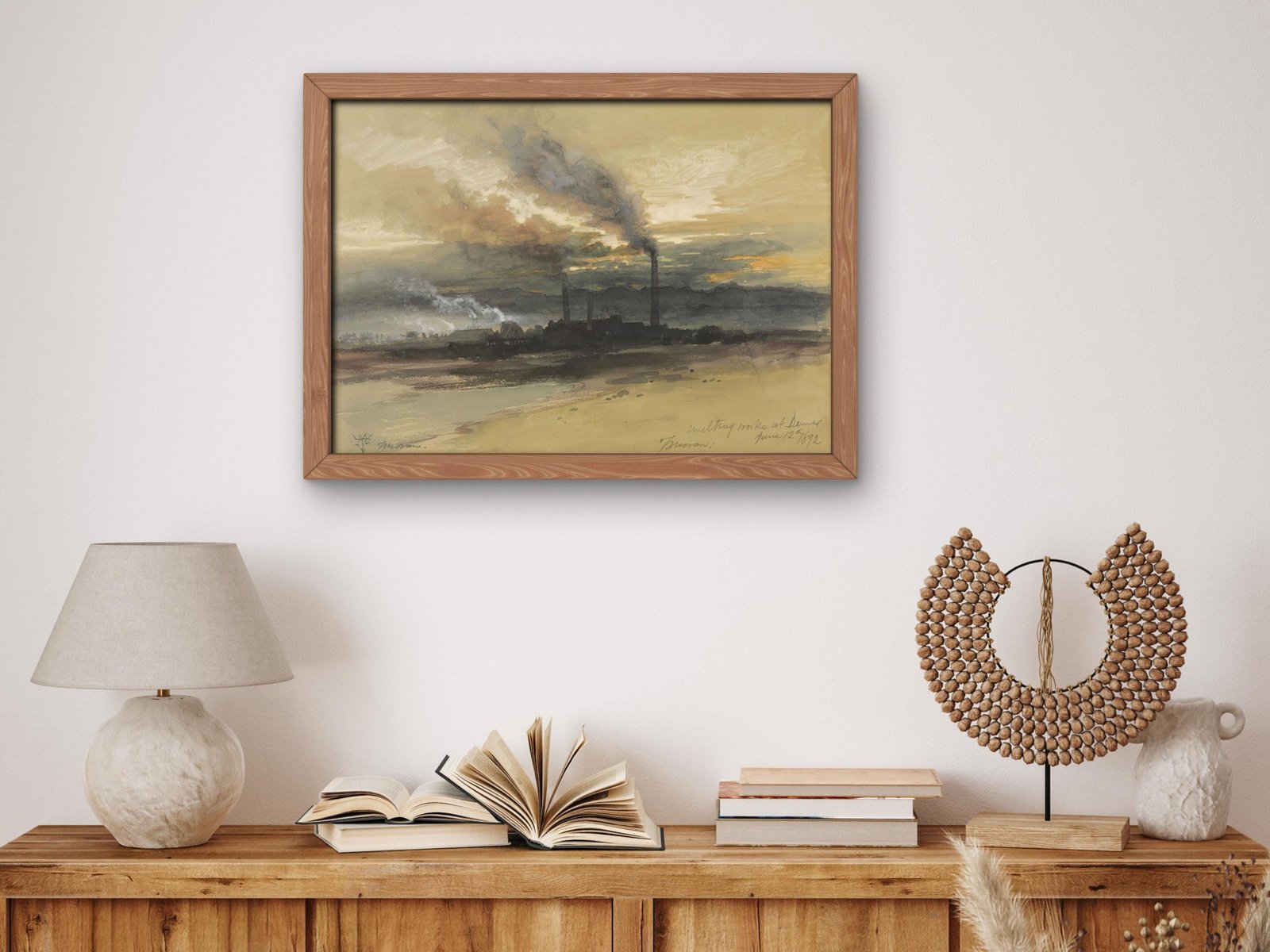 Smelting Works at Denver by Thomas Moran, 1892, Romanticism and Classical Landscapes, fine art print