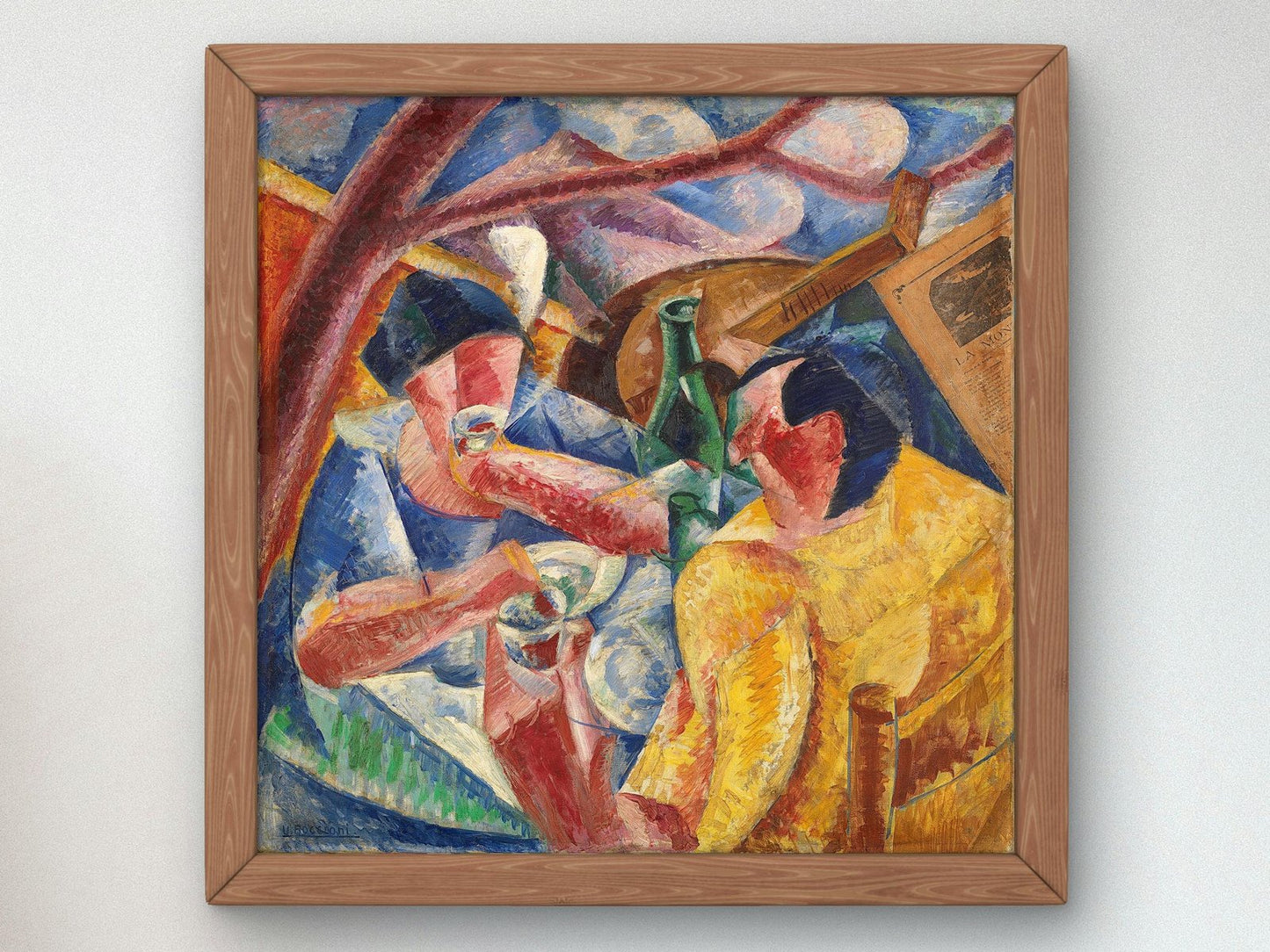 Sotto il pergolato a Napoli by Umberto Boccioni, 1914, Futurism and Constructivism, fine art print