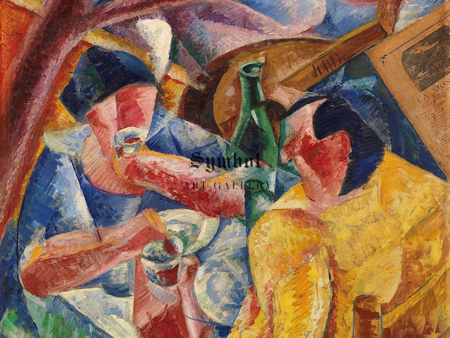 Sotto il pergolato a Napoli by Umberto Boccioni, 1914, Futurism and Constructivism, fine art print