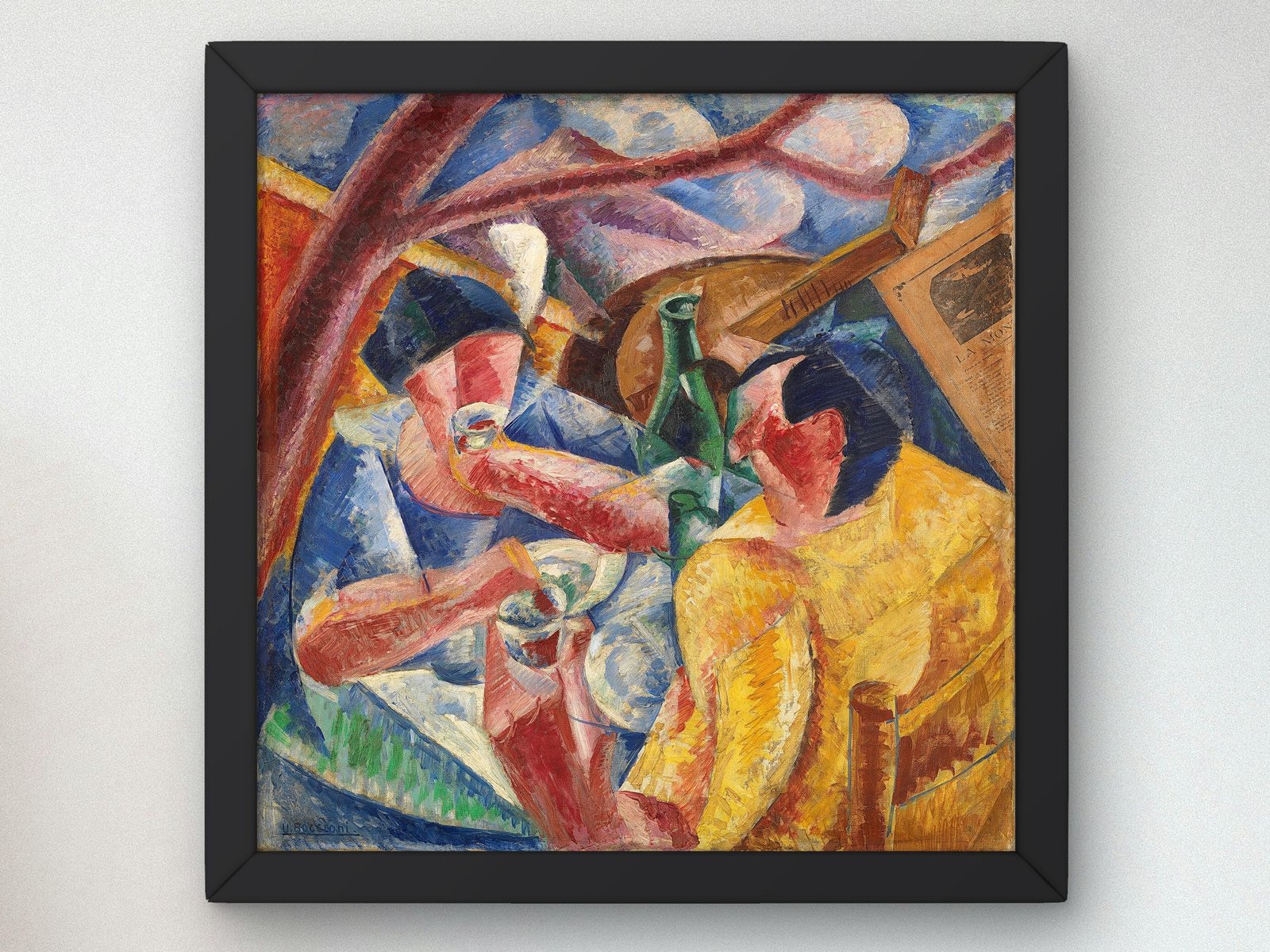 Sotto il pergolato a Napoli by Umberto Boccioni, 1914, Futurism and Constructivism, fine art print