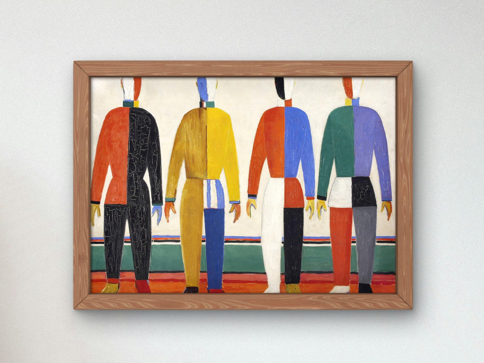 Sportsmen by Kazimir Malevich, 1931, Futurism and Constructivism, fine art print