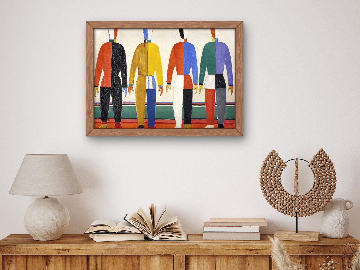 Sportsmen by Kazimir Malevich, 1931, Futurism and Constructivism, fine art print