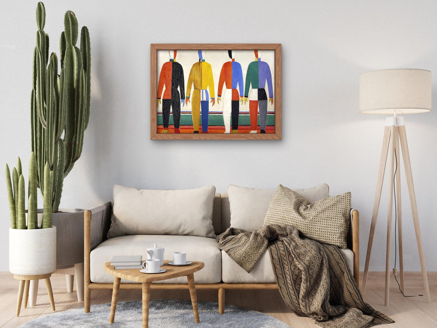 Sportsmen by Kazimir Malevich, 1931, Futurism and Constructivism, fine art print