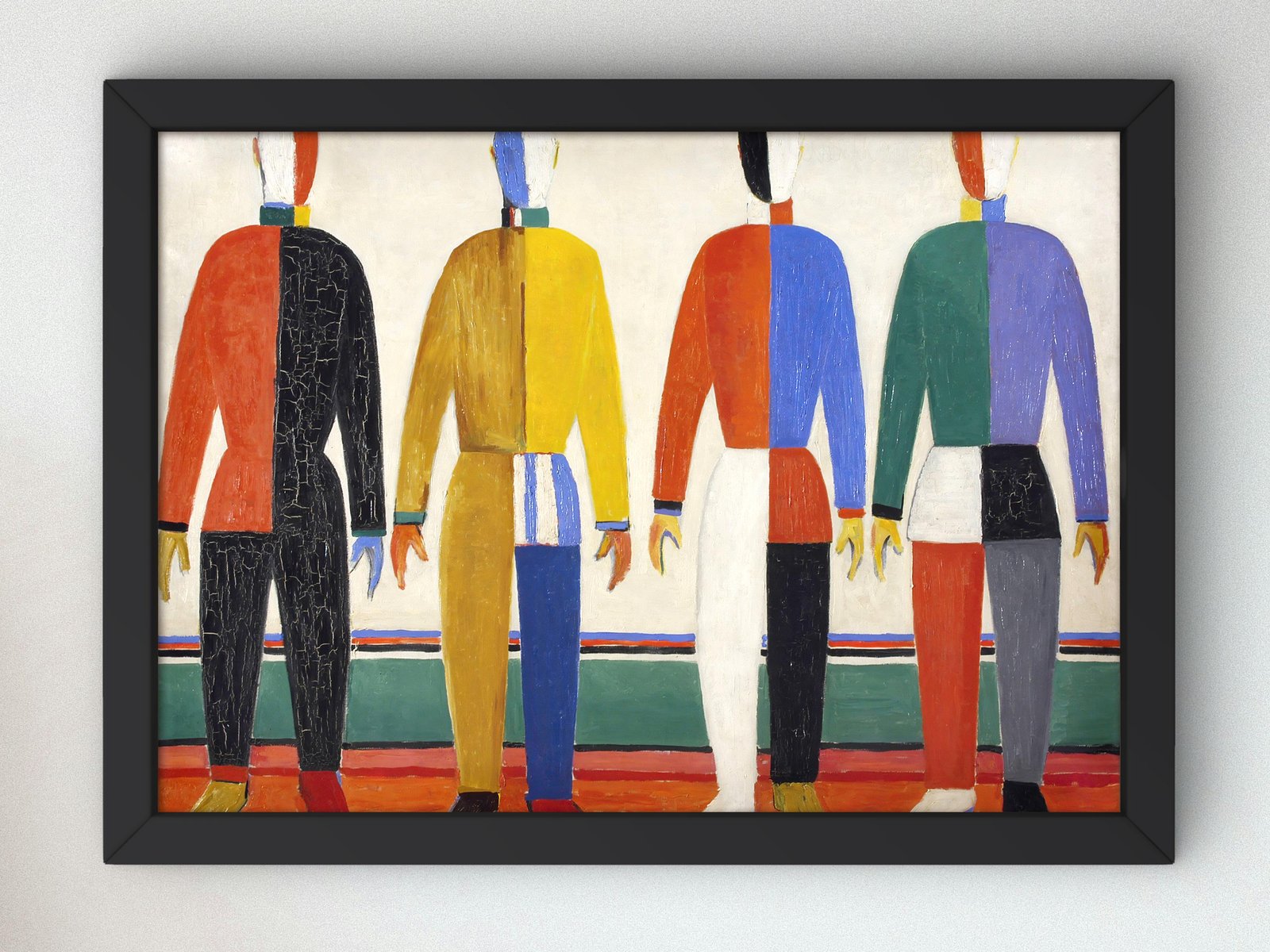 Sportsmen by Kazimir Malevich, 1931, Futurism and Constructivism, fine art print