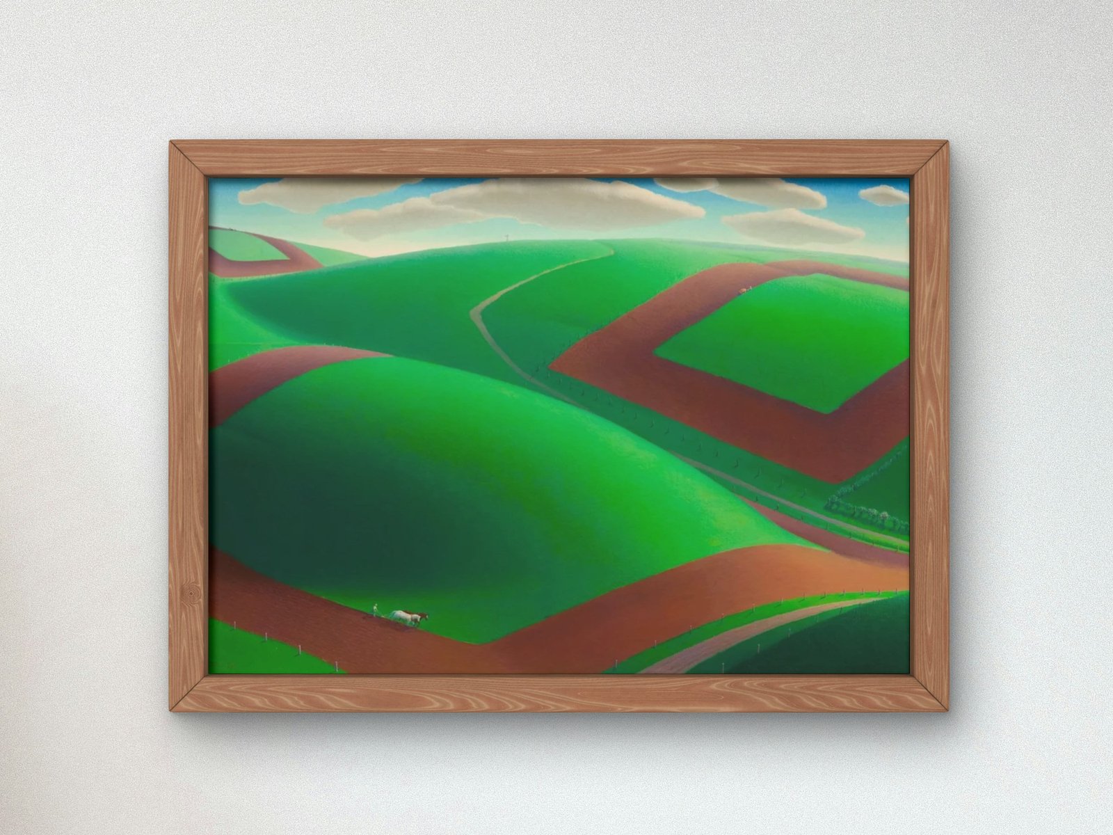 Spring Turning by Grant Wood, 1936, Art Deco and American Modernism, fine art print