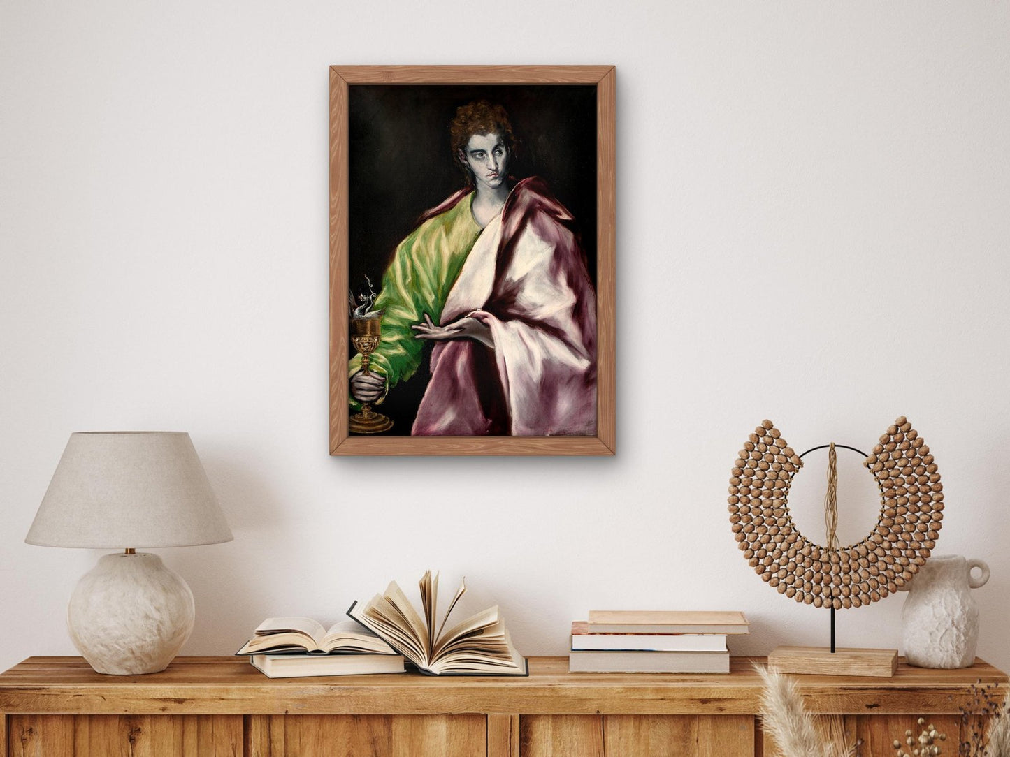 Saint John the Evangelist by El Greco, 1610, Baroque and Chiaroscuro, fine art print