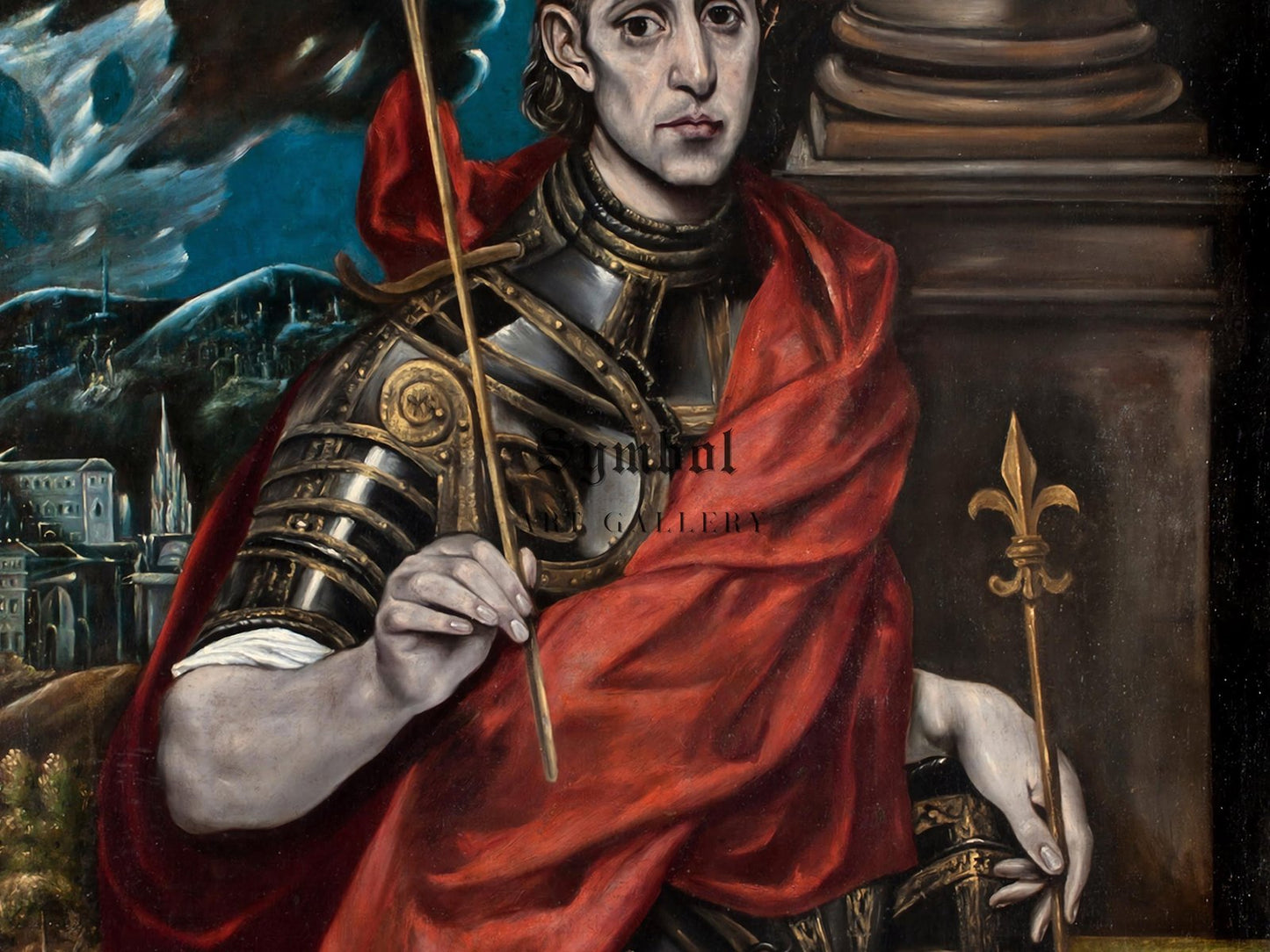 Saint Louis King of France by El Greco, 1600, Baroque and Chiaroscuro, fine art print