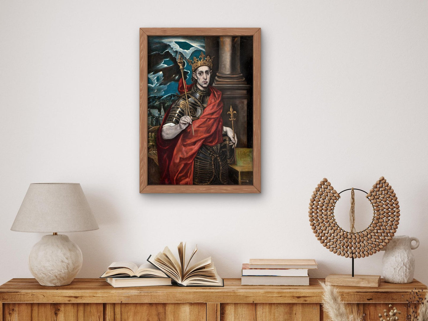 Saint Louis King of France by El Greco, 1600, Baroque and Chiaroscuro, fine art print