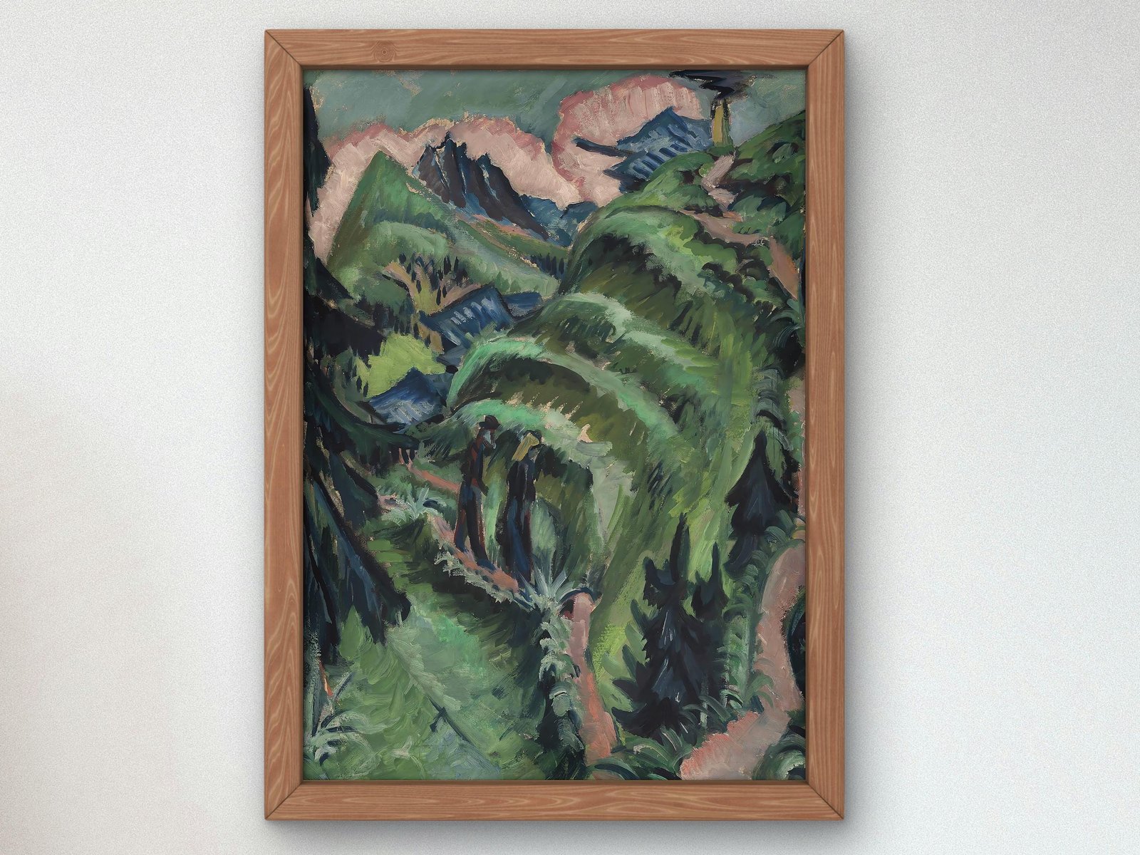 Stafelalp mit Amselfluh by Ernst Ludwig Kirchner, 1918, Expressionism and Fauvism, fine art print