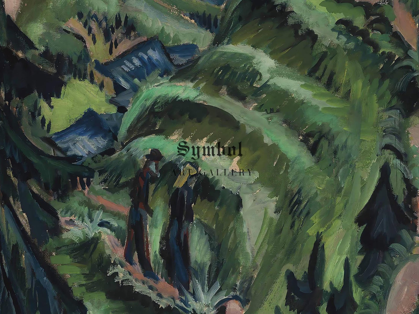 Stafelalp mit Amselfluh by Ernst Ludwig Kirchner, 1918, Expressionism and Fauvism, fine art print