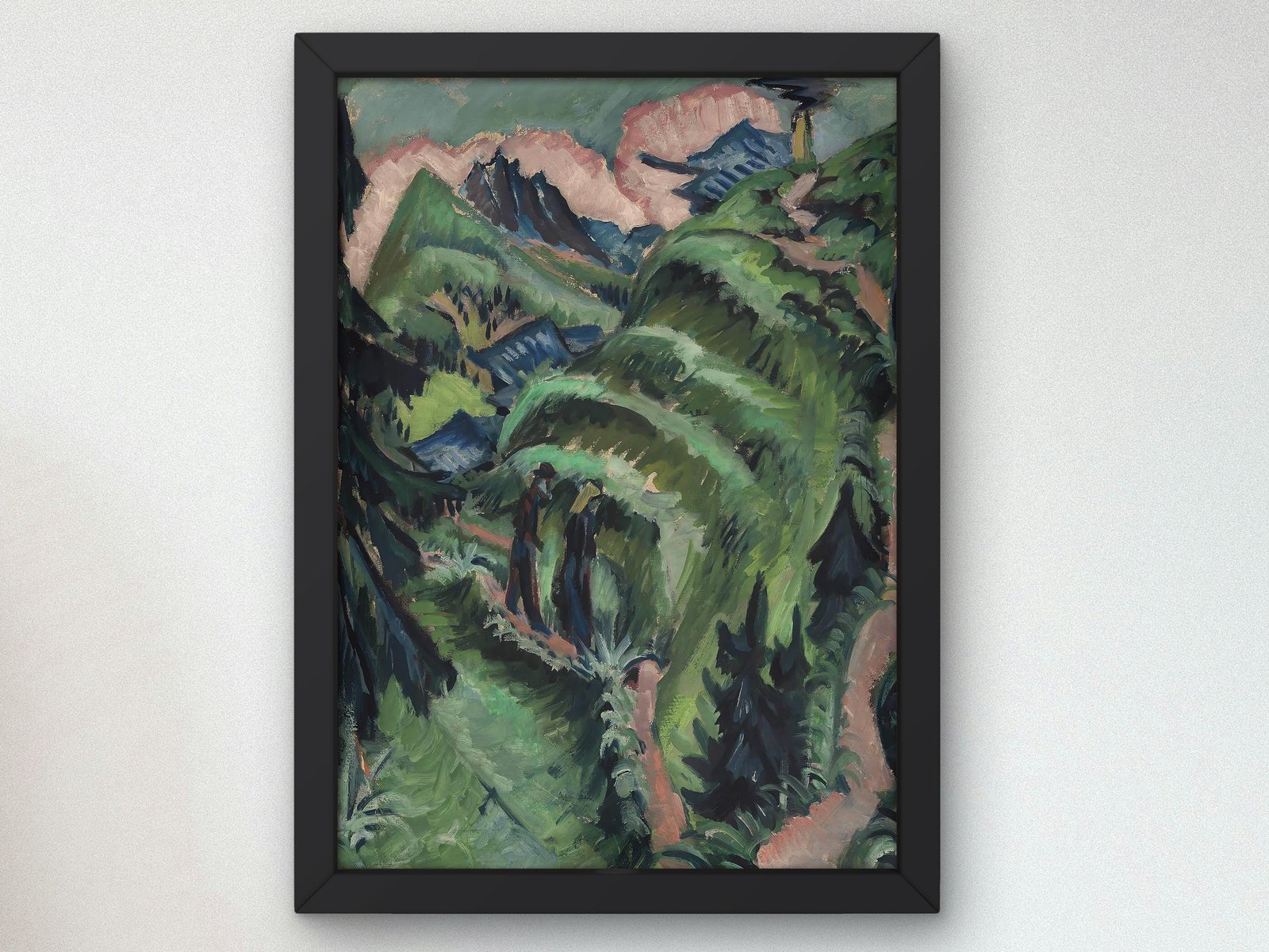 Stafelalp mit Amselfluh by Ernst Ludwig Kirchner, 1918, Expressionism and Fauvism, fine art print