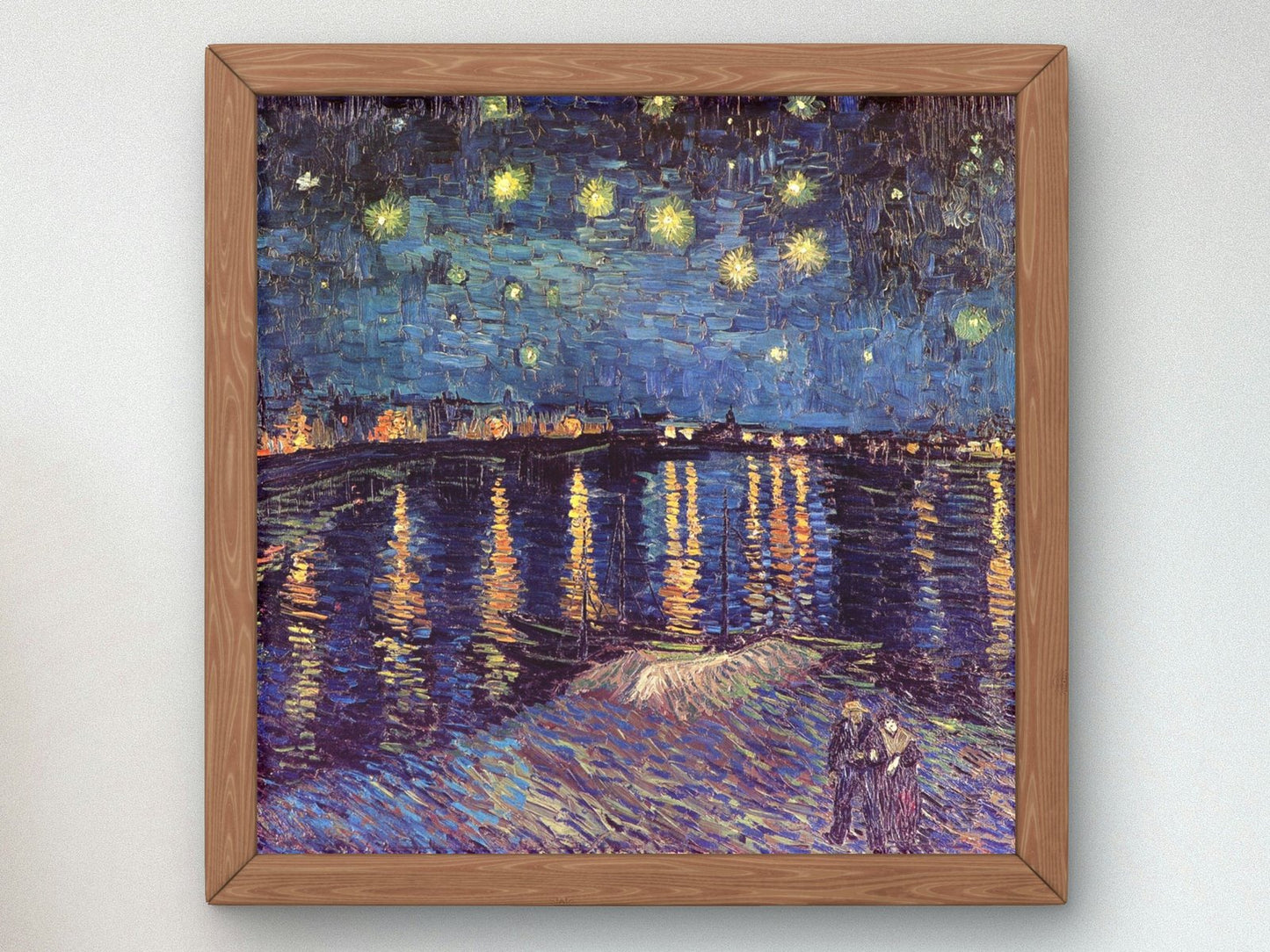 Starry Night Over the Rhone by Vincent van Gogh, 1888, Post-Impressionism, fine art print