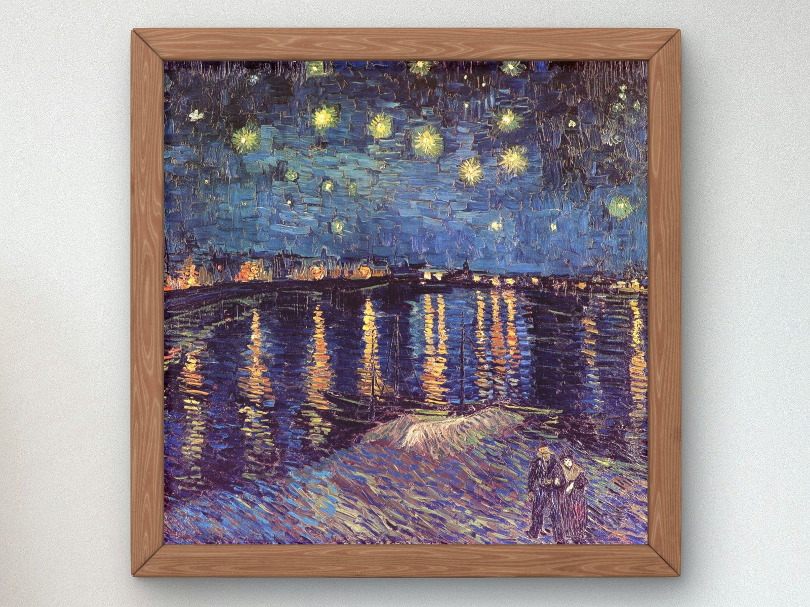 Starry Night Over the Rhone by Vincent van Gogh, 1888, Post-Impressionism, fine art print