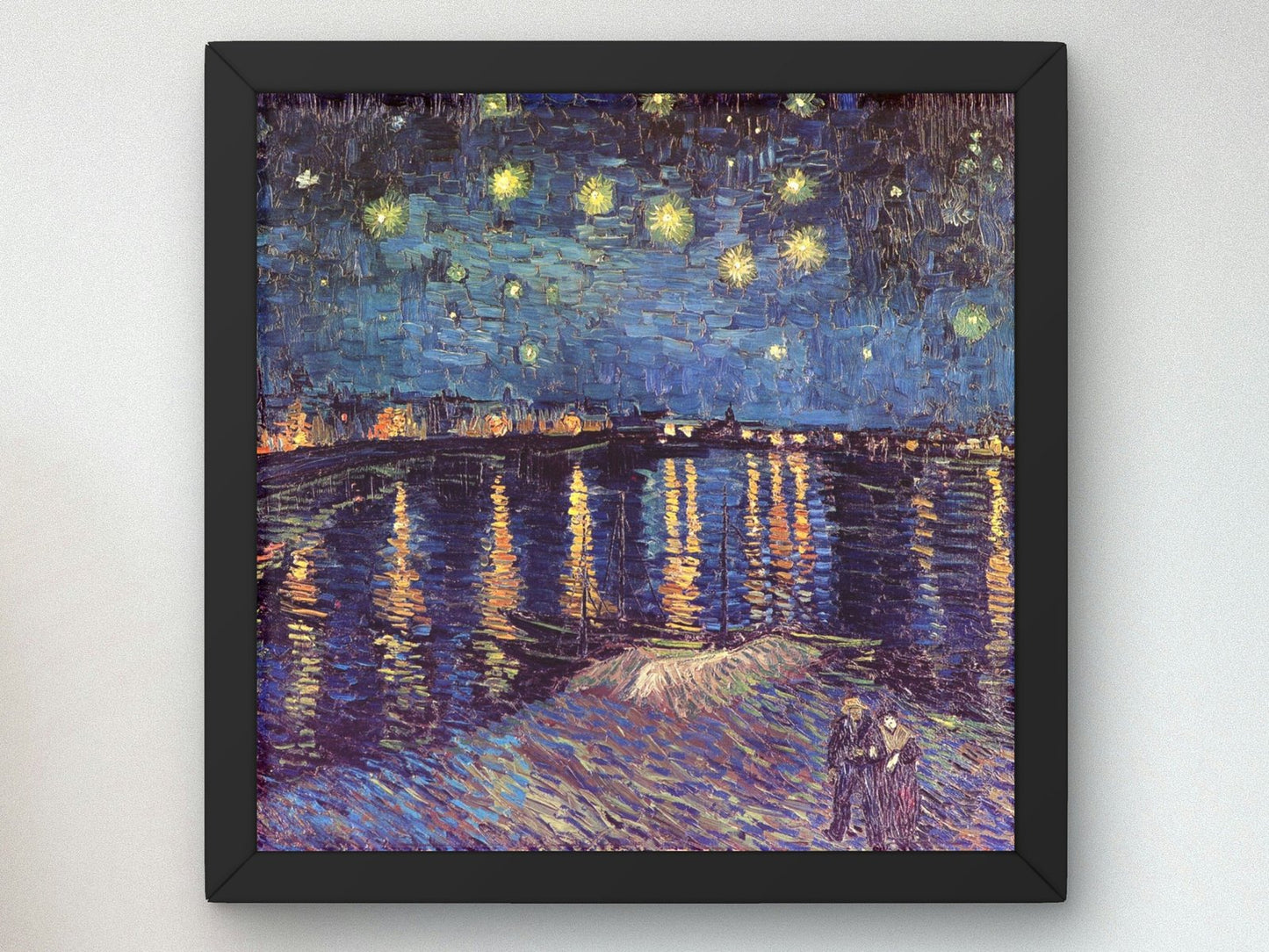 Starry Night Over the Rhone by Vincent van Gogh, 1888, Post-Impressionism, fine art print