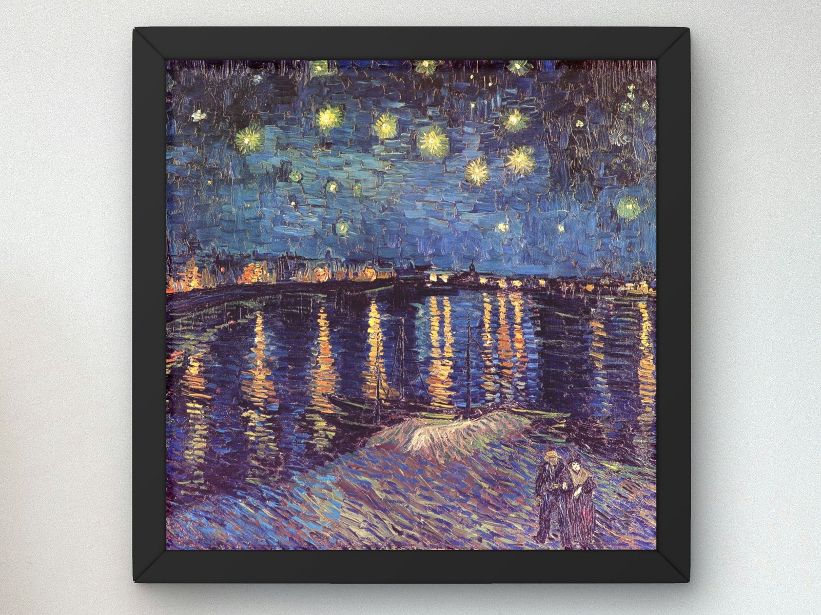 Starry Night Over the Rhone by Vincent van Gogh, 1888, Post-Impressionism, fine art print