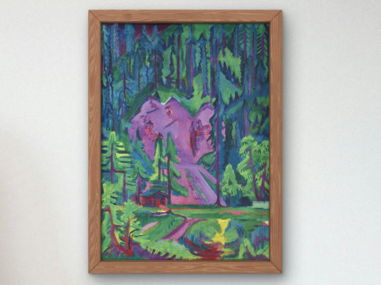 Steinbruch bei Wildboden by Ernst Ludwig Kirchner, 1917, Expressionism and Fauvism, fine art print