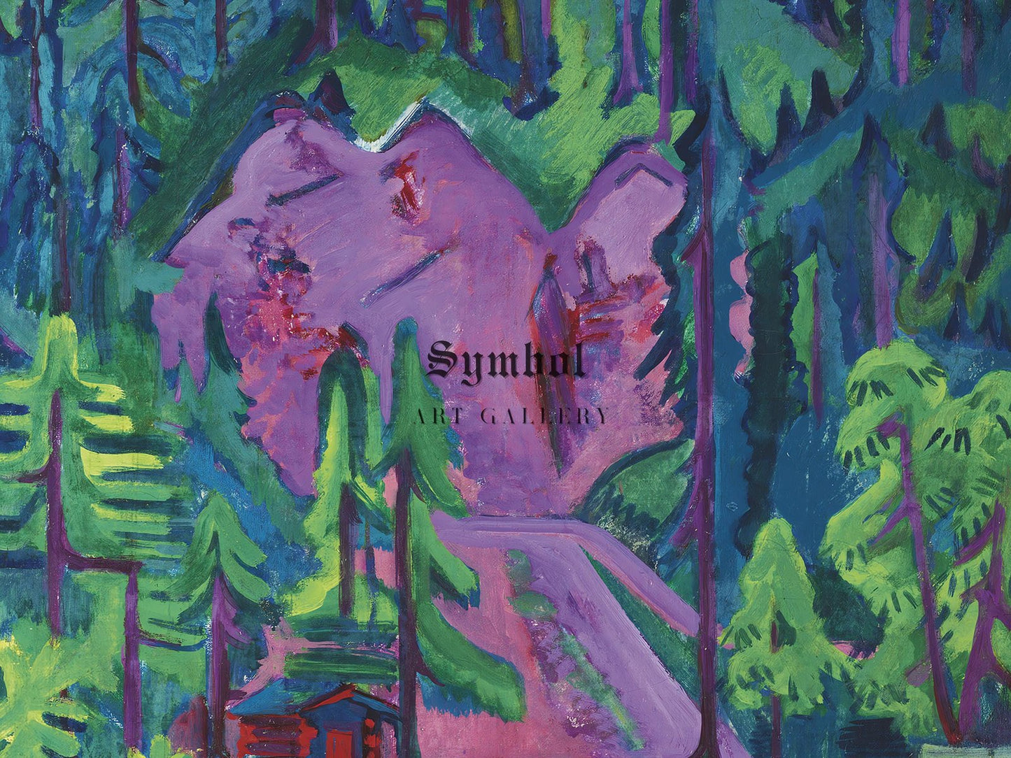 Steinbruch bei Wildboden by Ernst Ludwig Kirchner, 1917, Expressionism and Fauvism, fine art print