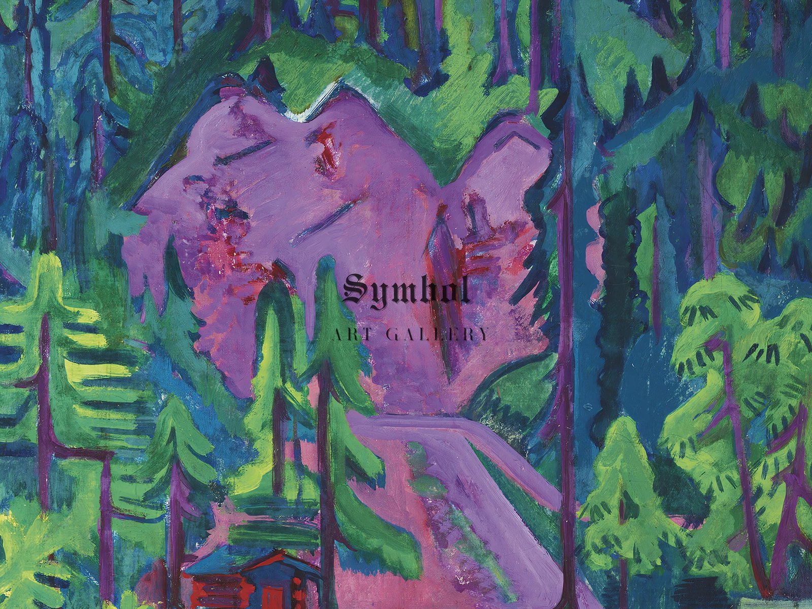 Steinbruch bei Wildboden by Ernst Ludwig Kirchner, 1917, Expressionism and Fauvism, fine art print
