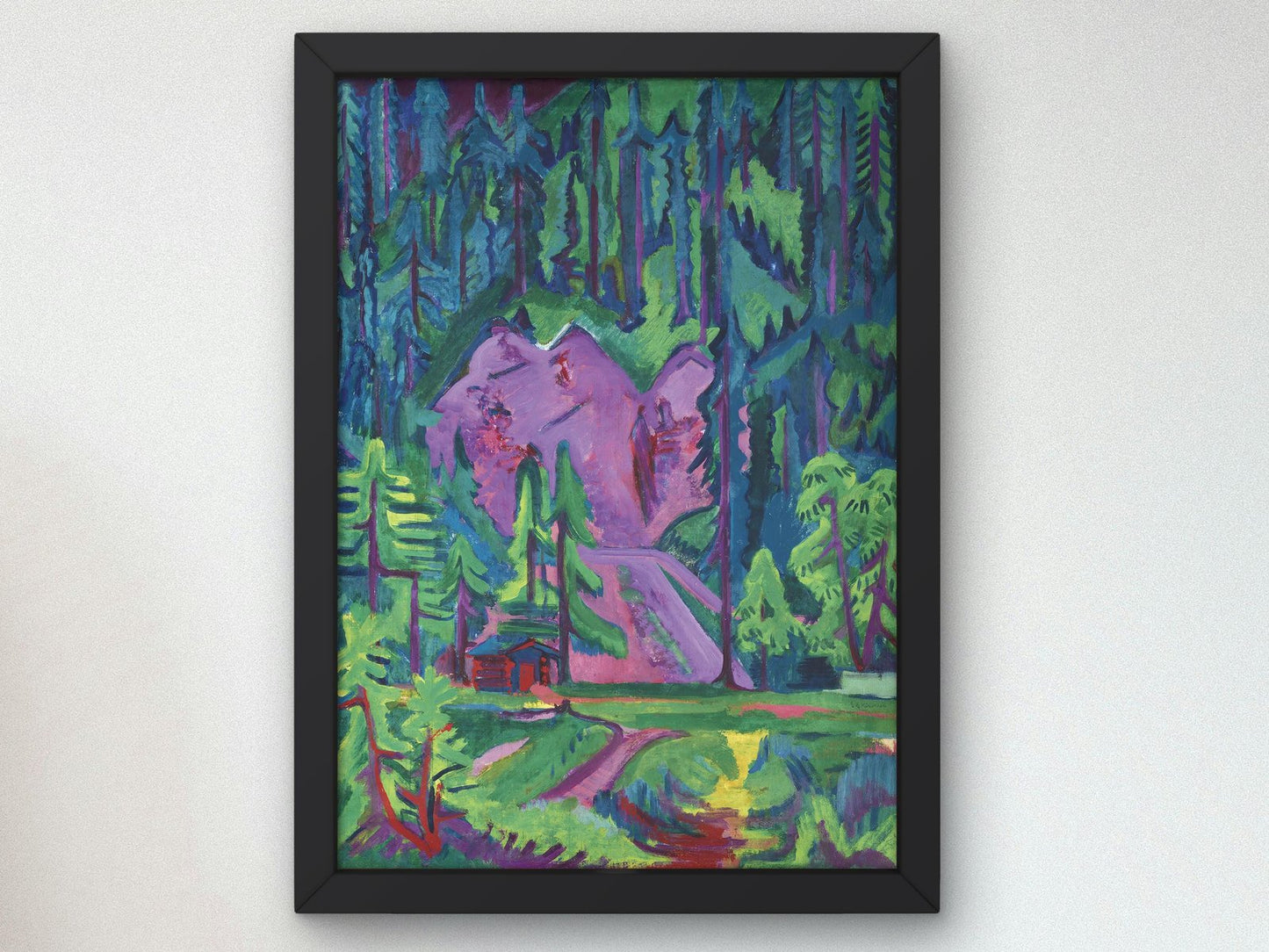 Steinbruch bei Wildboden by Ernst Ludwig Kirchner, 1917, Expressionism and Fauvism, fine art print
