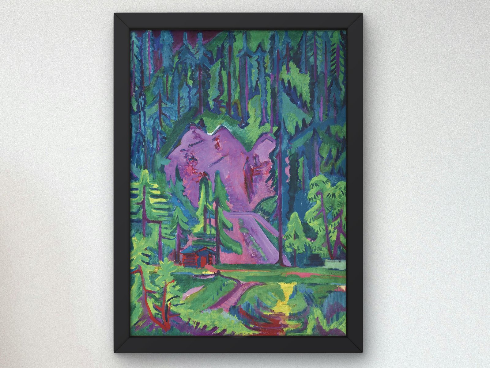 Steinbruch bei Wildboden by Ernst Ludwig Kirchner, 1917, Expressionism and Fauvism, fine art print
