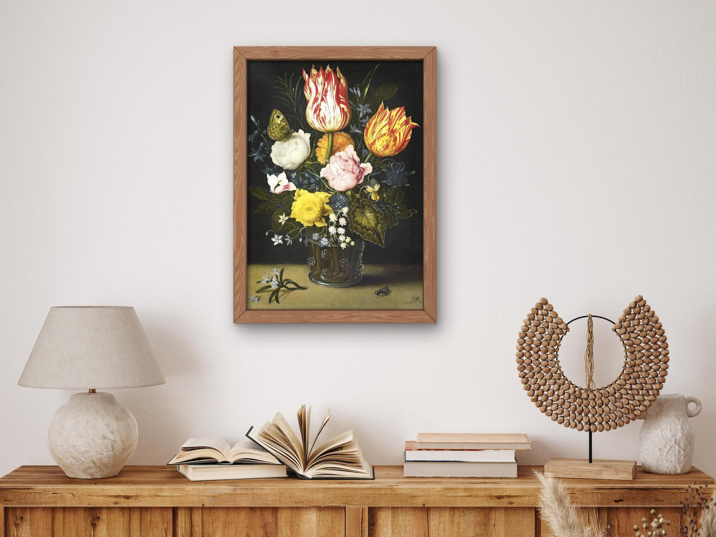 Still Life of Flowers by Ambrosius Bosschaert the Elder, 1619, Baroque and Chiaroscuro, fine art print