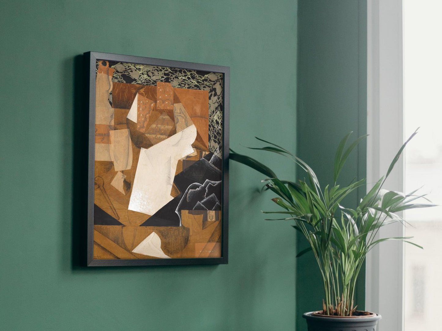 Still Life with Grapes by Juan Gris, 1914, Cubism and Abstract Art, fine art print