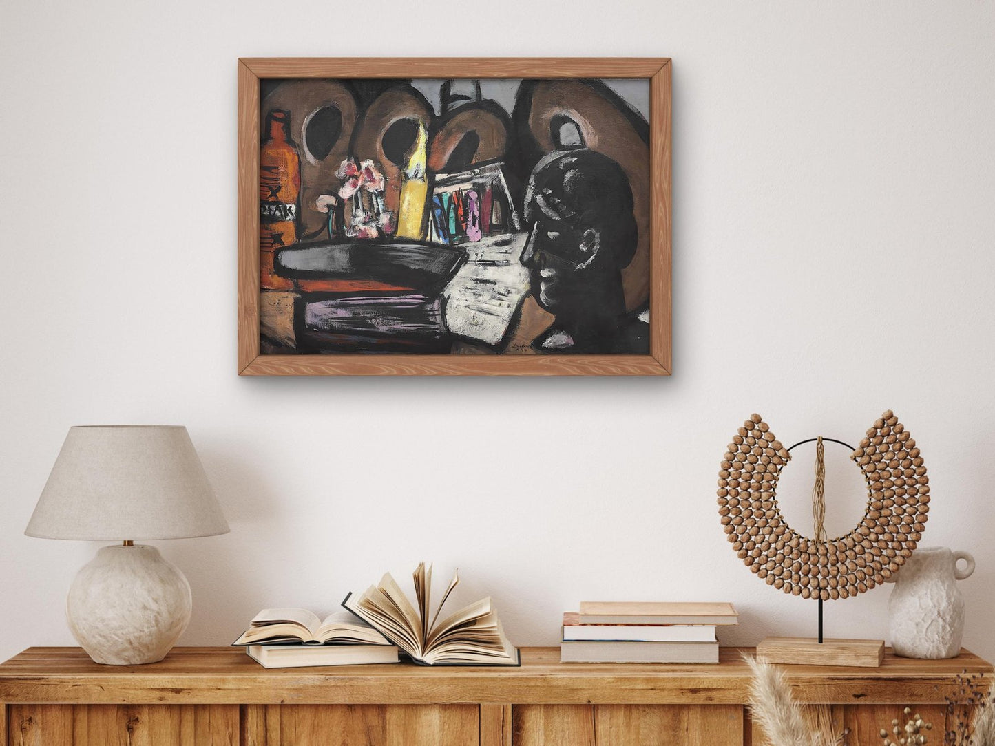 Still Life with Palettes by Max Beckmann, 1944, Expressionism and Fauvism, fine art print
