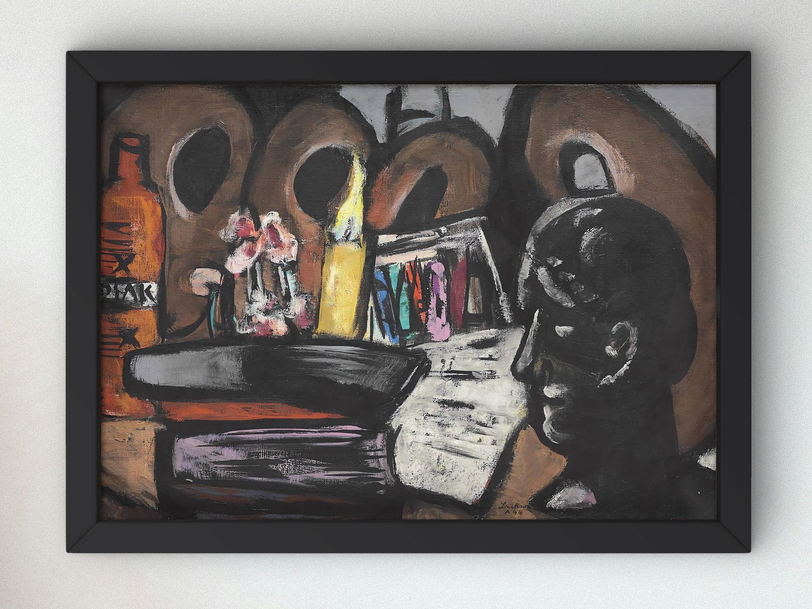 Still Life with Palettes by Max Beckmann, 1944, Expressionism and Fauvism, fine art print