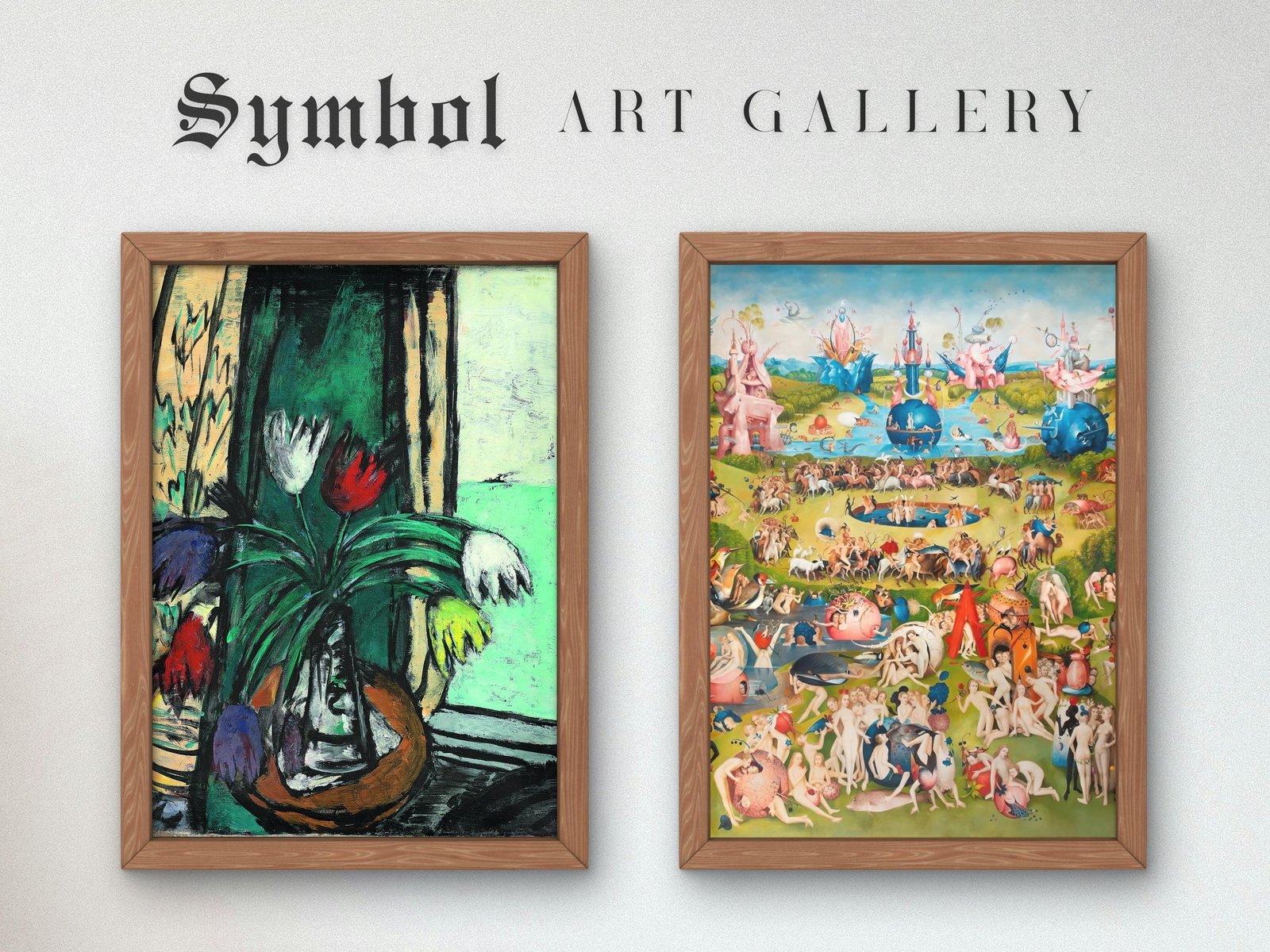 Still Life with Tulips and View of the Sea by Max Beckmann, 1938, Expressionism and Fauvism, fine art print