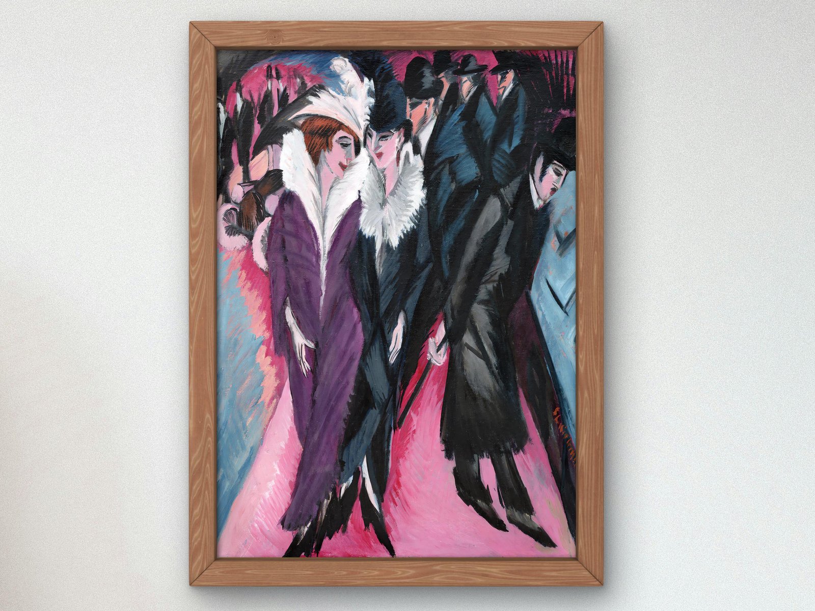 Street Berlin by Ernst Ludwig Kirchner, 1913, Expressionism and Fauvism, fine art print