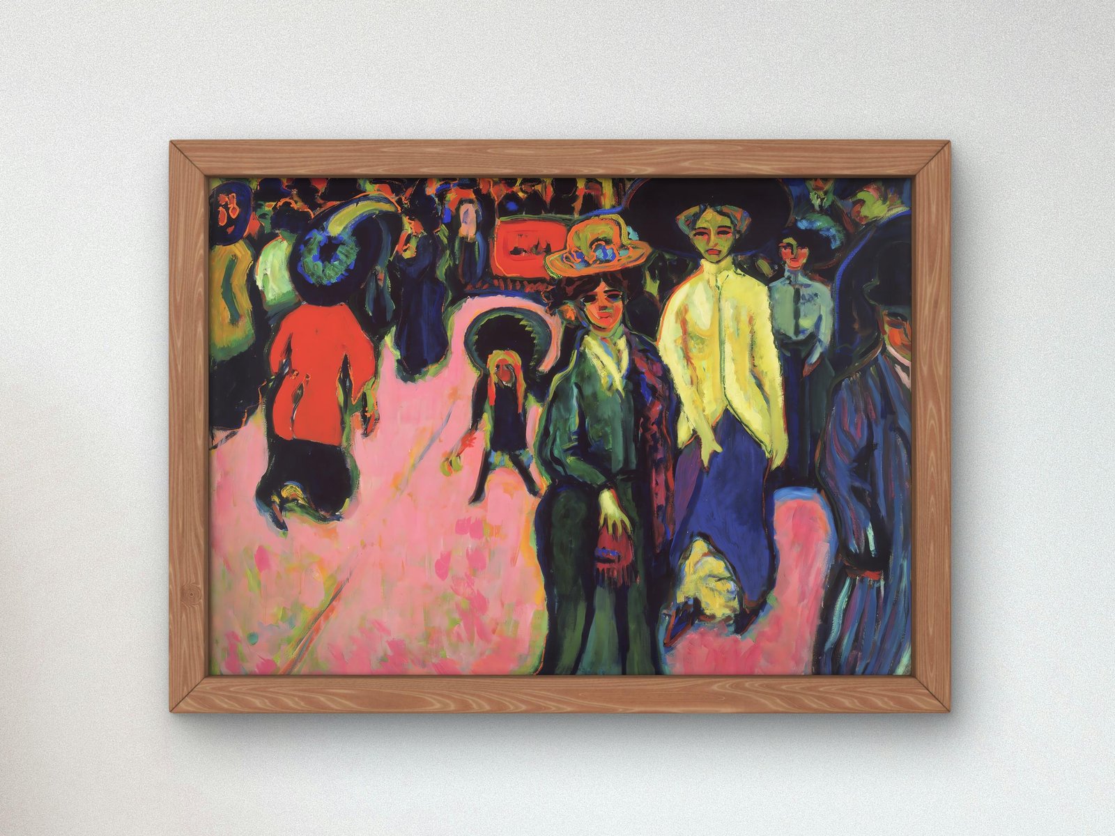 Street, Dresden by Ernst Ludwig Kirchner, 1908, Expressionism and Fauvism, fine art print
