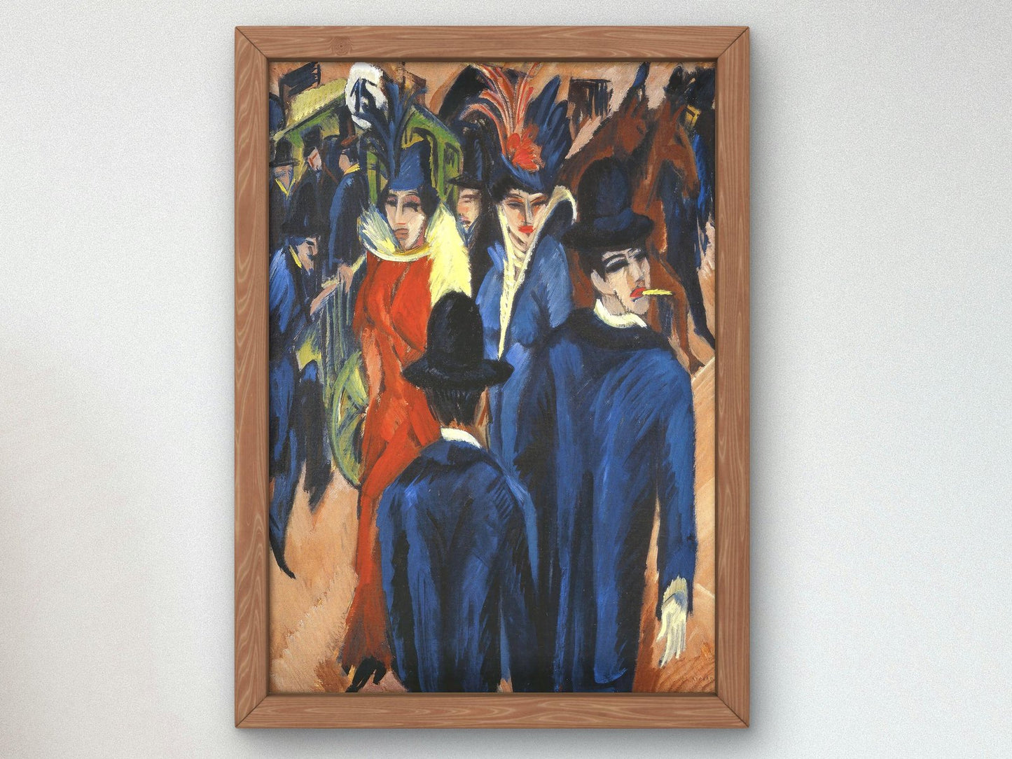 Street Scene in Berlin by Ernst Ludwig Kirchner, 1913, Expressionism, fine art print