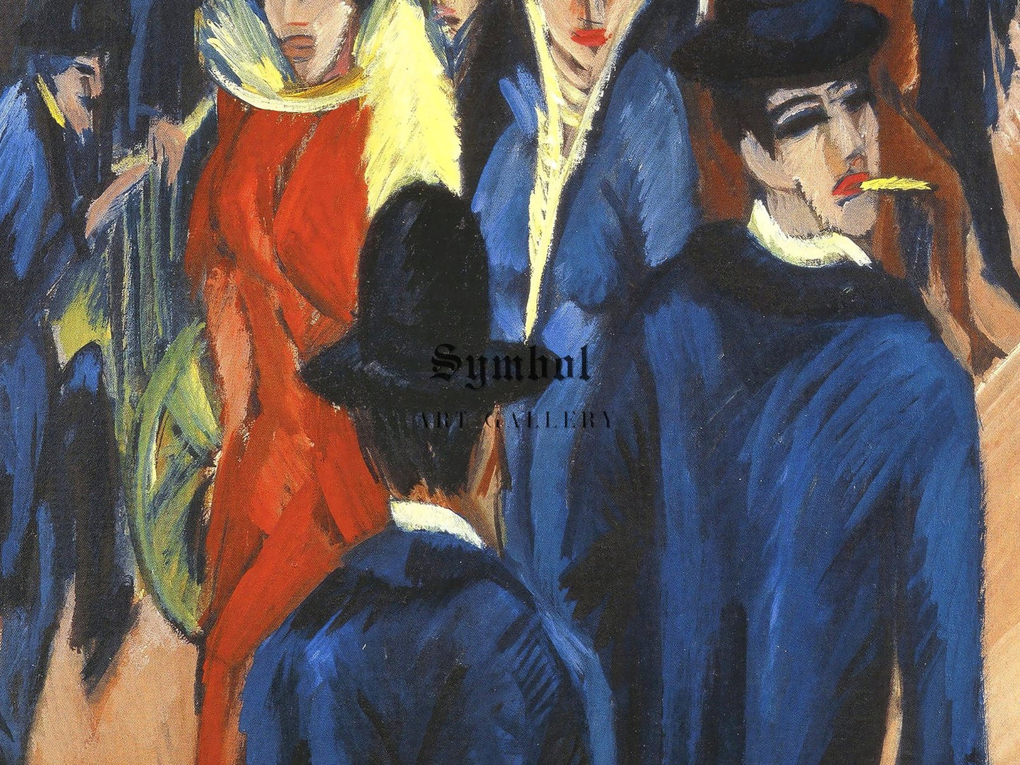 Street Scene in Berlin by Ernst Ludwig Kirchner, 1913, Expressionism, fine art print