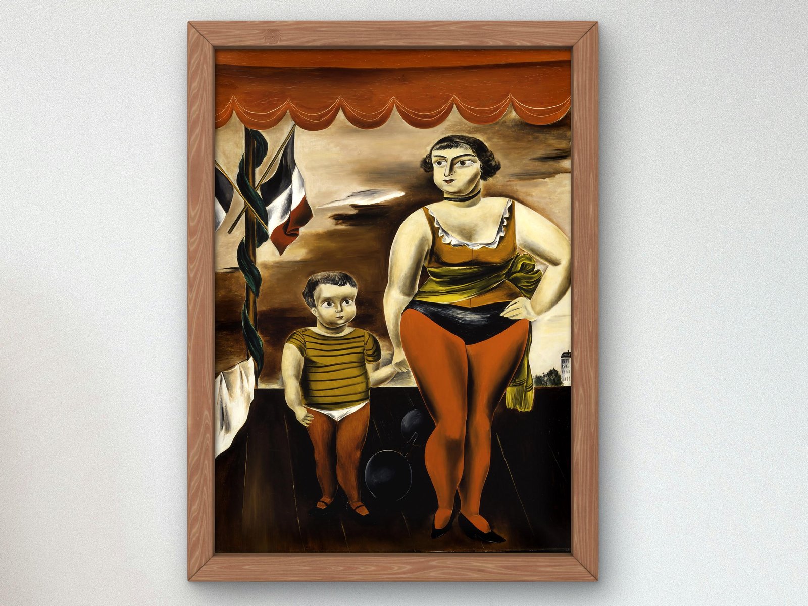 Strong Woman and Child by Yasuo Kuniyoshi, 1925, Art Deco and American Modernism, fine art print