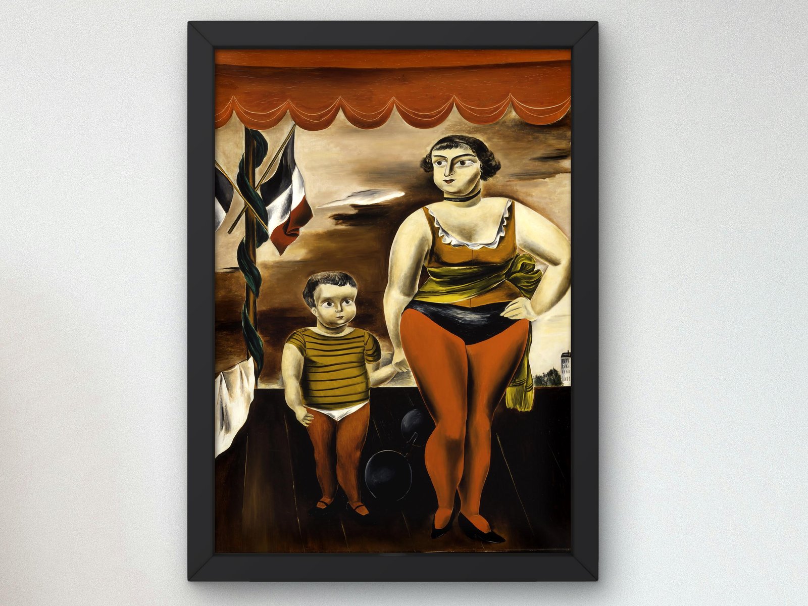 Strong Woman and Child by Yasuo Kuniyoshi, 1925, Art Deco and American Modernism, fine art print