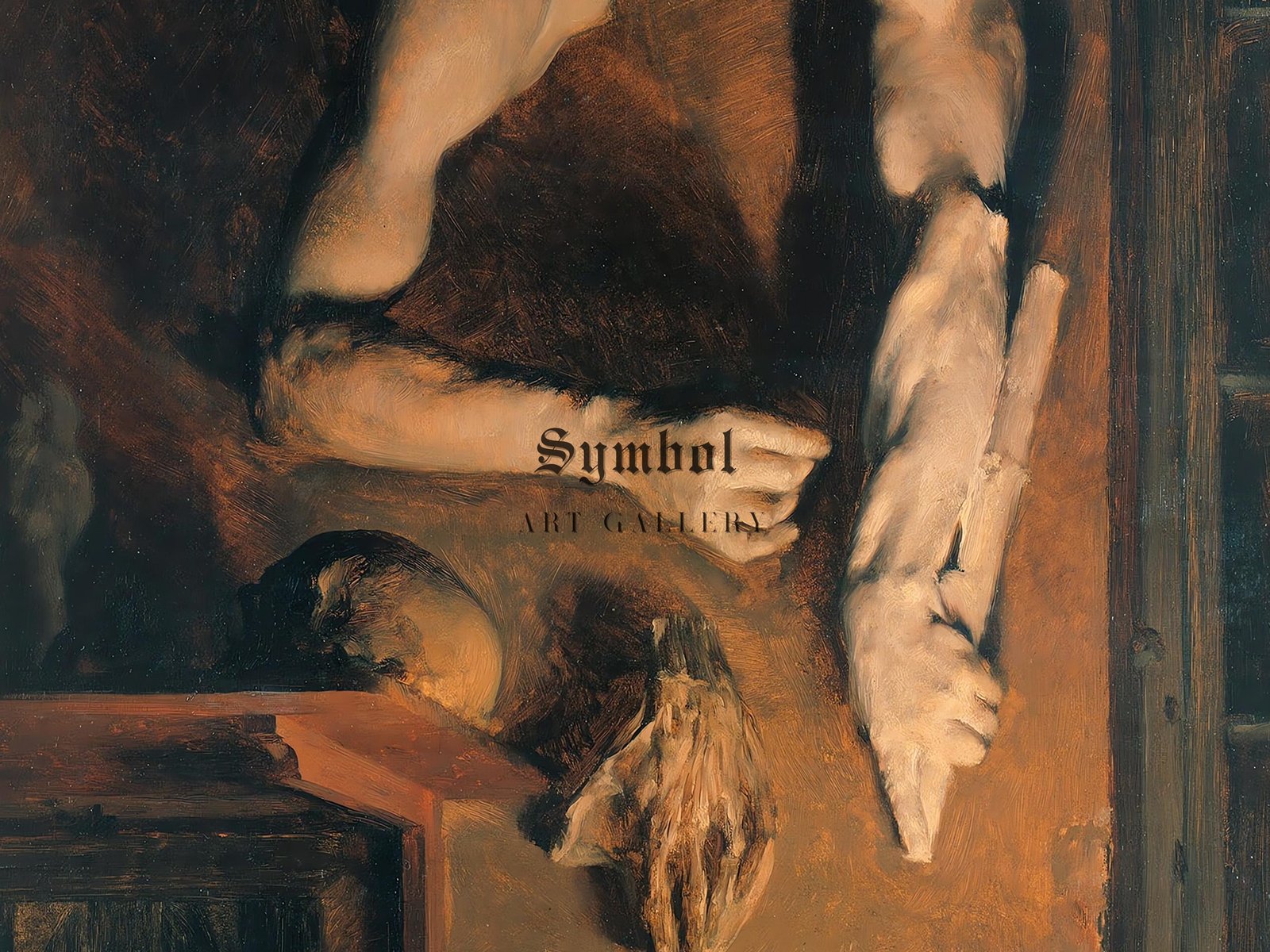 Studio Wall by Adolph von Menzel, 1852, Realism and Naturalism, fine art print