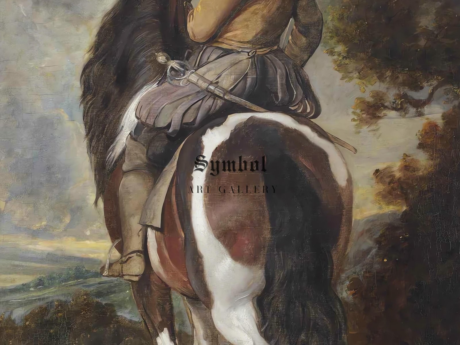 Study of a Horse with a Rider by Peter Paul Rubens, 1610, Baroque and Chiaroscuro, fine art print