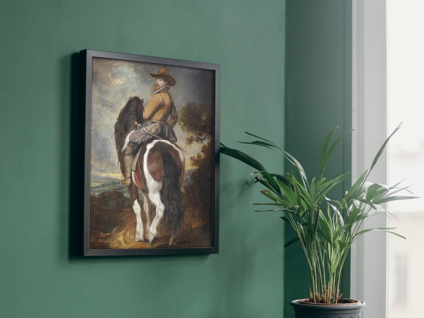 Study of a Horse with a Rider by Peter Paul Rubens, 1610, Baroque and Chiaroscuro, fine art print